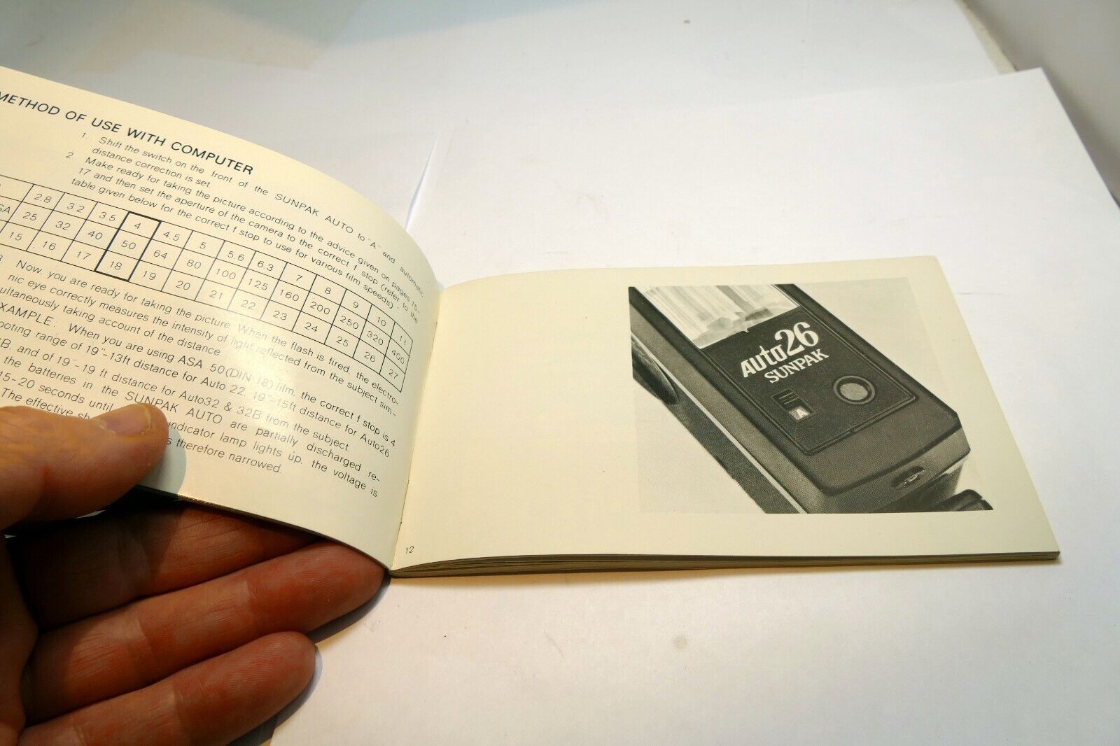 Sunpak Auto 22 26 32 flash Instruction Manual Guide (E) English ES FR