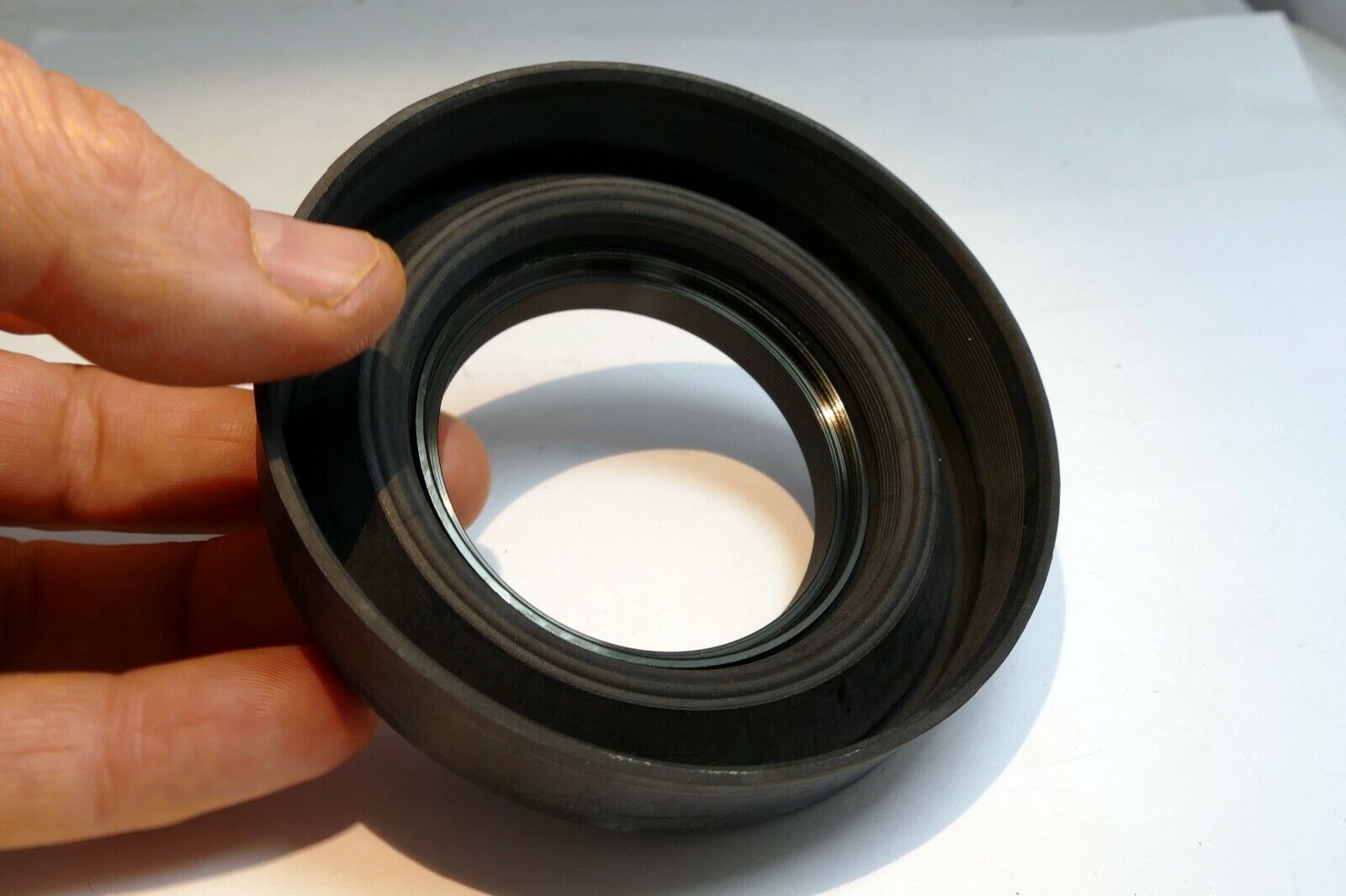 58mm Rubber Hood shade telephoto  collapsible for wide angle &  telephoto 2-way