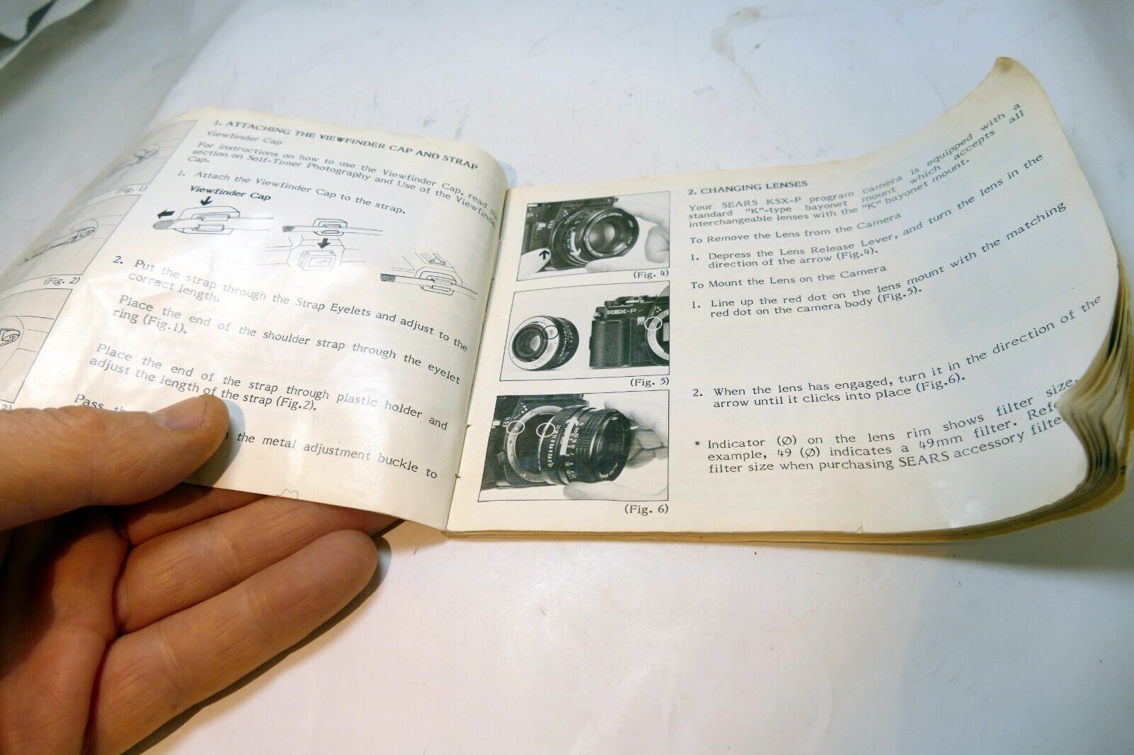 SEARS KSX-P Camera instructions manual guide English EN - MISSING COVER PAGE