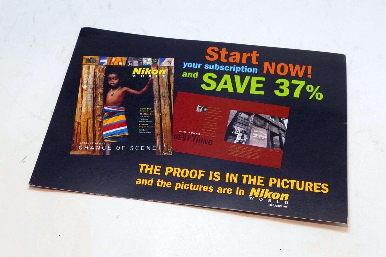 Nikon Advertisement for Nikon World Magazine Brochure vintage