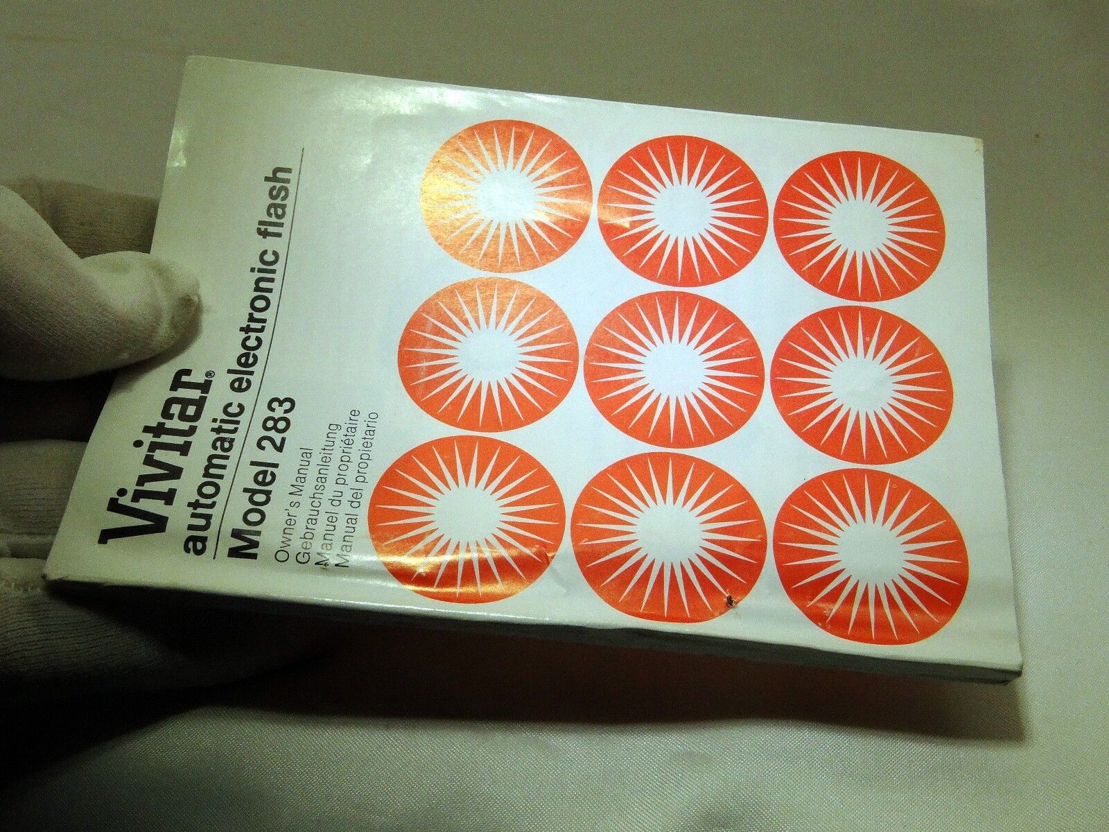 Vivitar 283 Electric Flash Manual Guide Instruction 110 pages English Espanol Fr