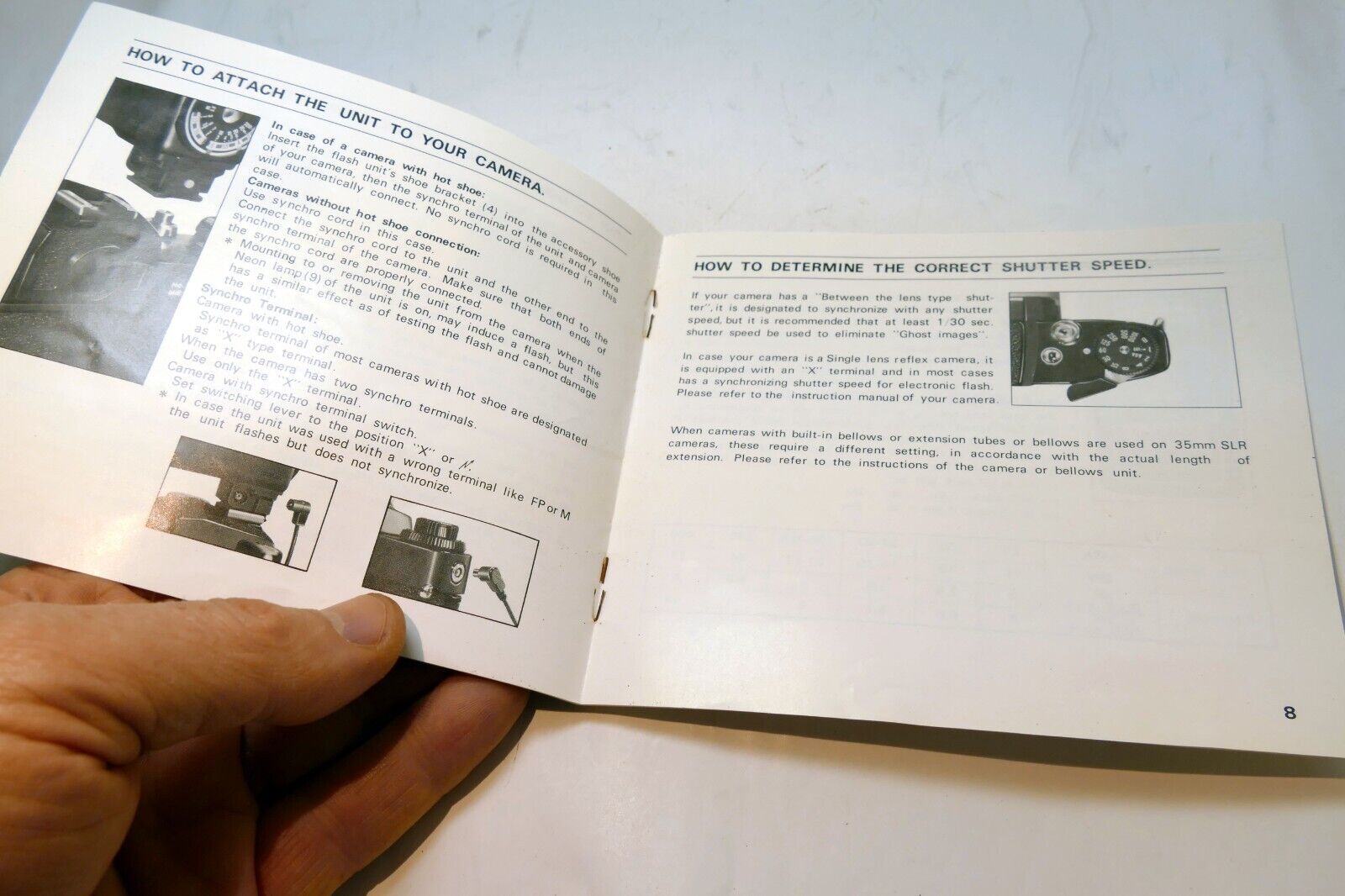 Soligor MK-6A Flash  Instructions  guide manual English EN