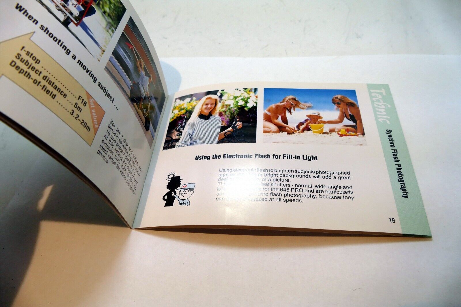 Mamiya 645 PRO Camera HANDY POCKET GUIDE Instruction Manual - concise
