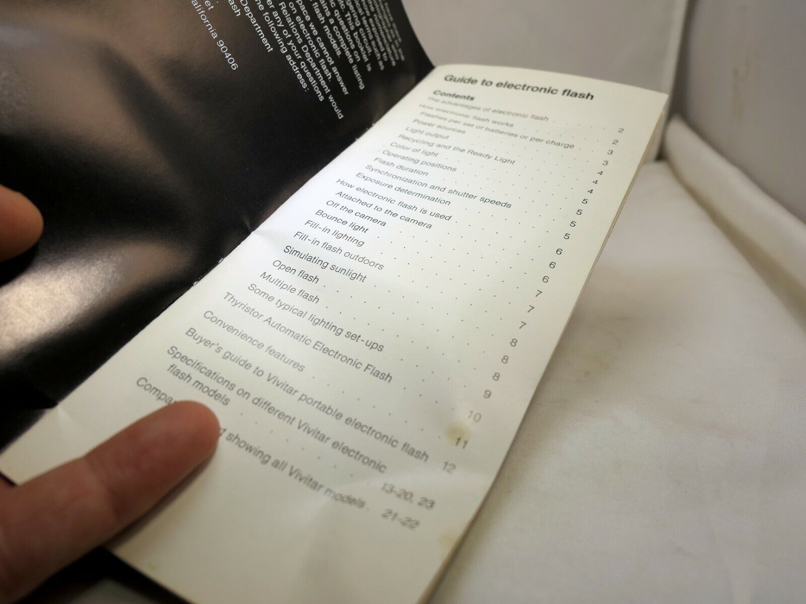 Vivitar 102 152 352 292 Flash  Manual instructions guide English