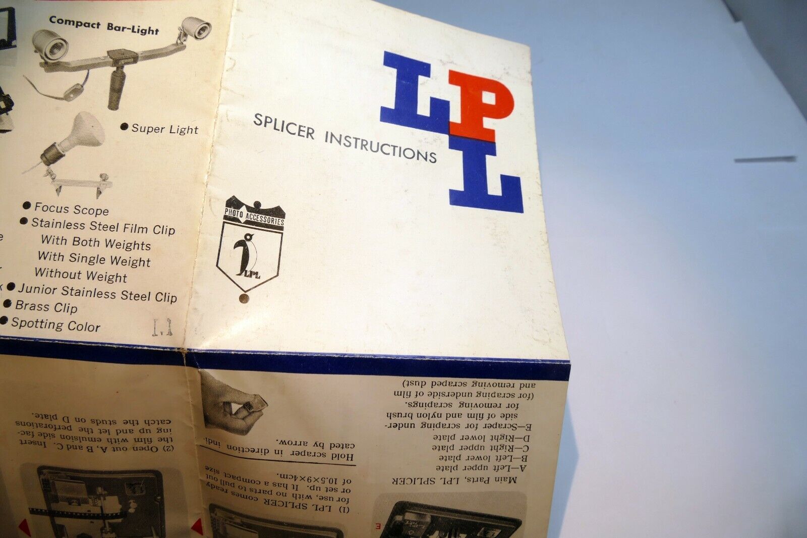 LPL Tape Splicer  Instruction Manual Guide