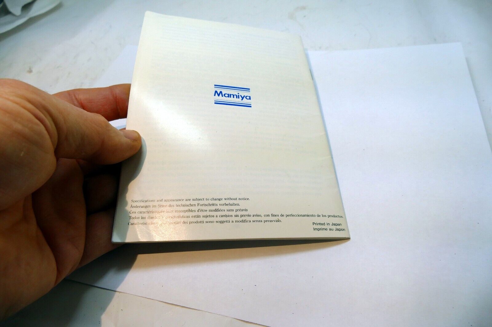 Mamiya Sekor 50mm f4 SHIFT C Lens Instruction Manual Guide