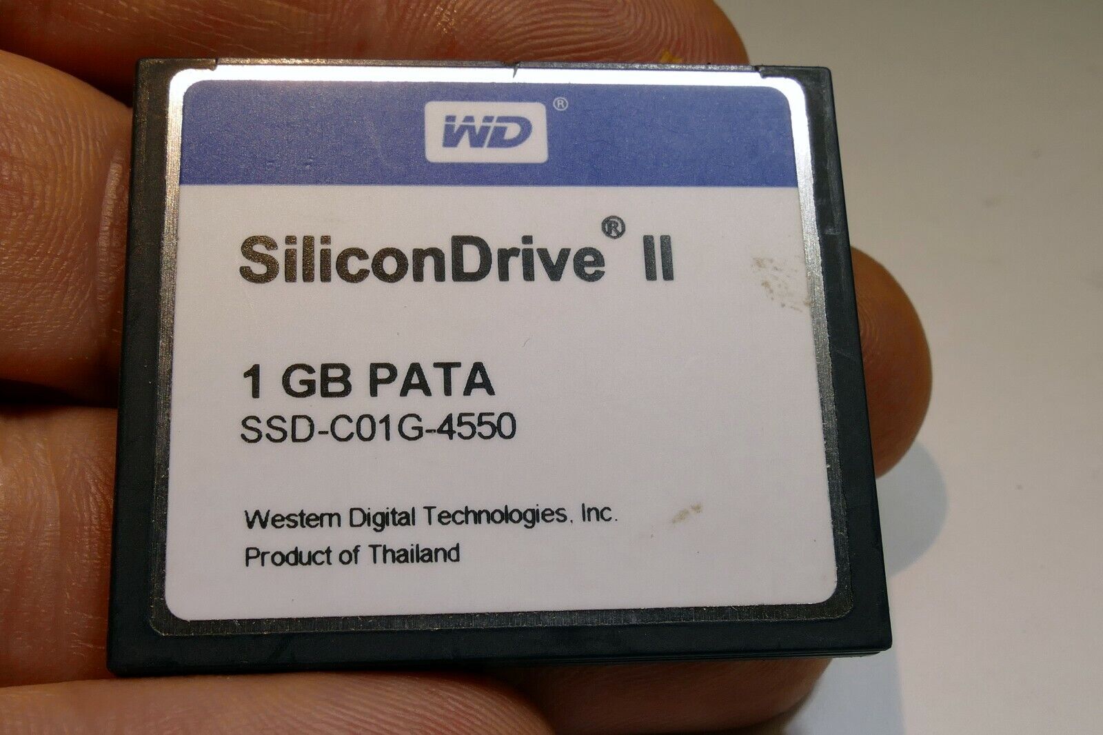 WD 1GB PATA CF memory card Western Digital SSD-C01G-4550 IBM