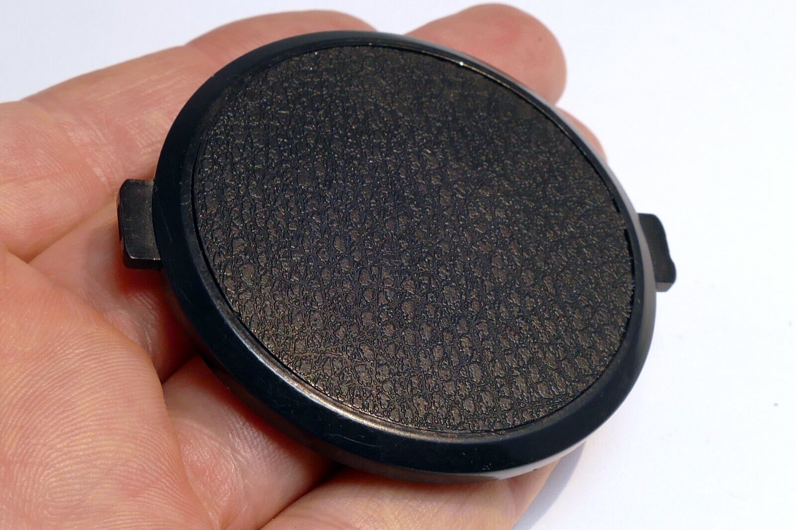 55mm Lens Front  Cap   for  camera lens photo  made in Hong Kong vintage