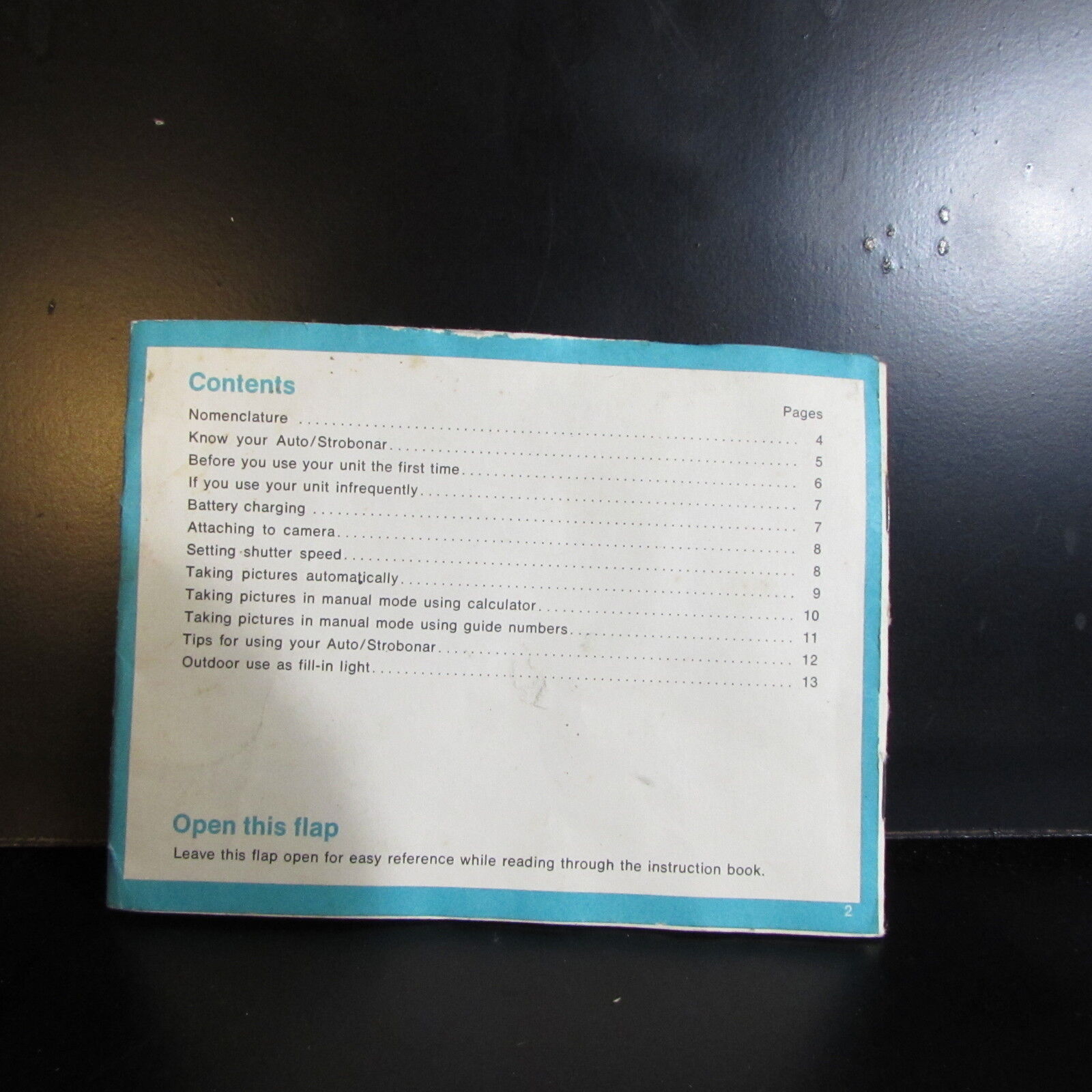 Used Honeywell Auto/Strobonor 360 Flash Guide  Manual O401501