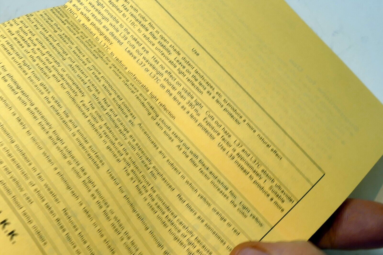Nikon Filter System Guide Brochure L1B L37 L39 Yellow - OEM Nikkor