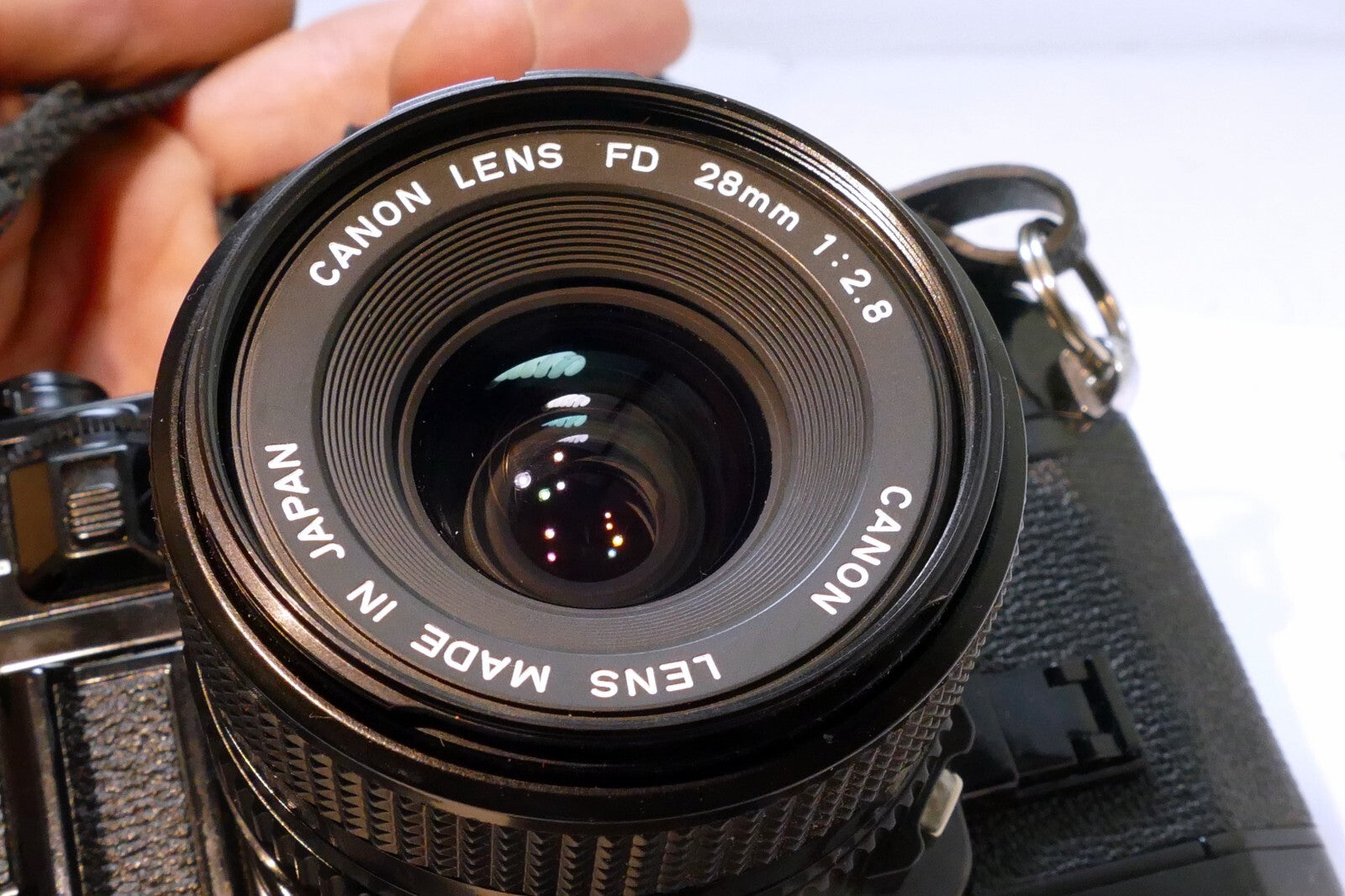 Canon A-1 35mm SLR Film Camera w/ new FD 28mm F2.8 Wide Lens outfit kit