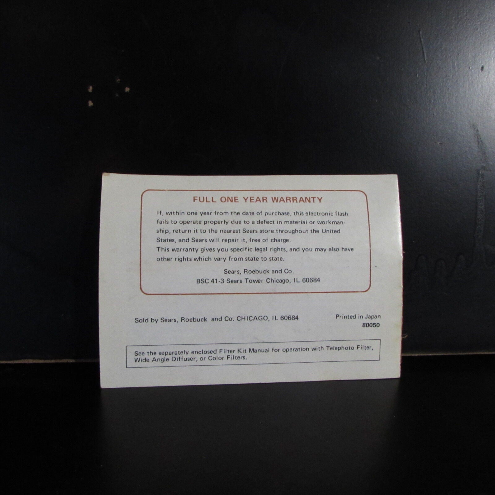 Sears Electronic 3008  Flash Manual owner guide B00137