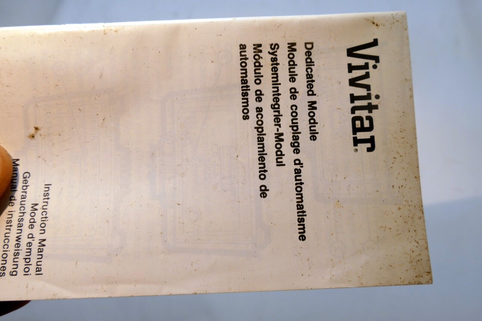 Vivitar Dedicated Module DM C/ N2/ N Instructions manual guide English EN