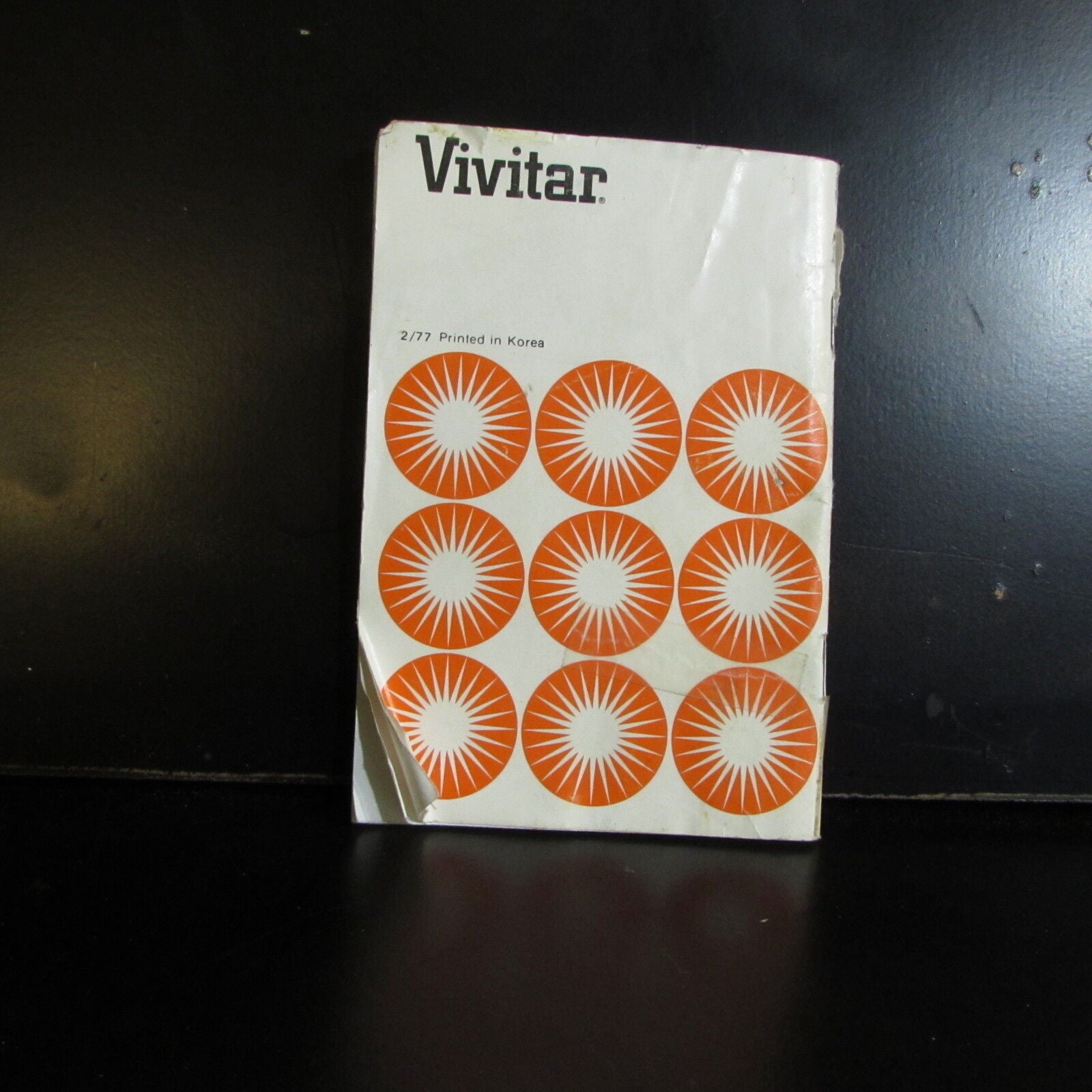 Used Vivitar Automatic Electronic Flash Model 252 Flash guide  Manual O401425
