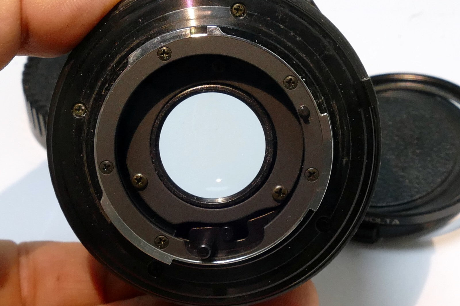 Minolta 50mm f2 MD Standard Prime Lens w/ 49mm  L39 UV filter - FUNGUS damage