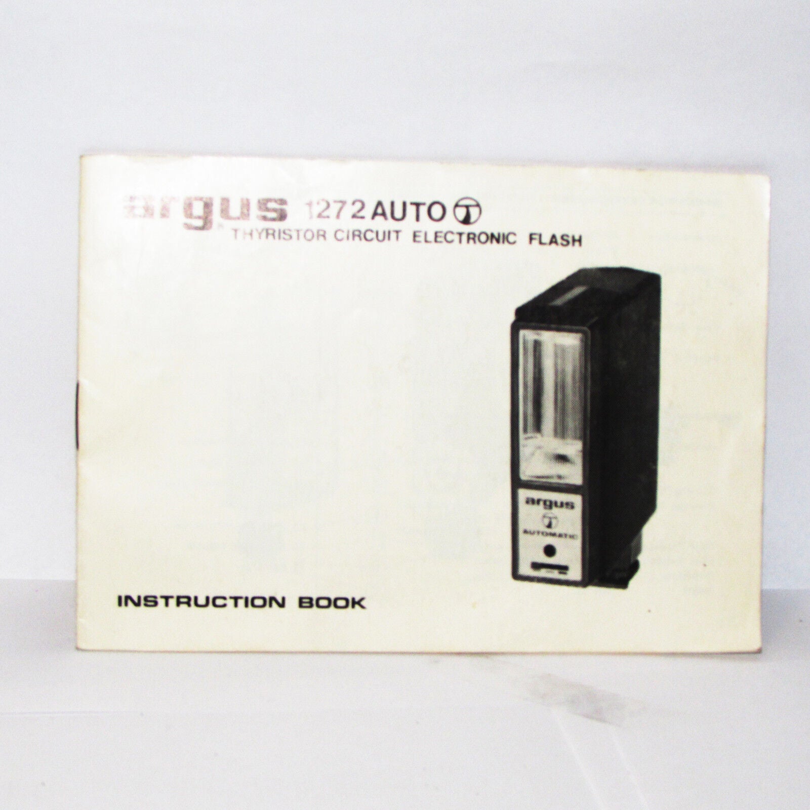 Argus 1272 Auto Thyristor Electronic Flash  Instruction Manual User Guide Book