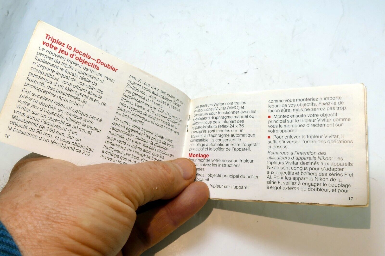Vivitar 2X Teleconverter Lens guide instruction manual