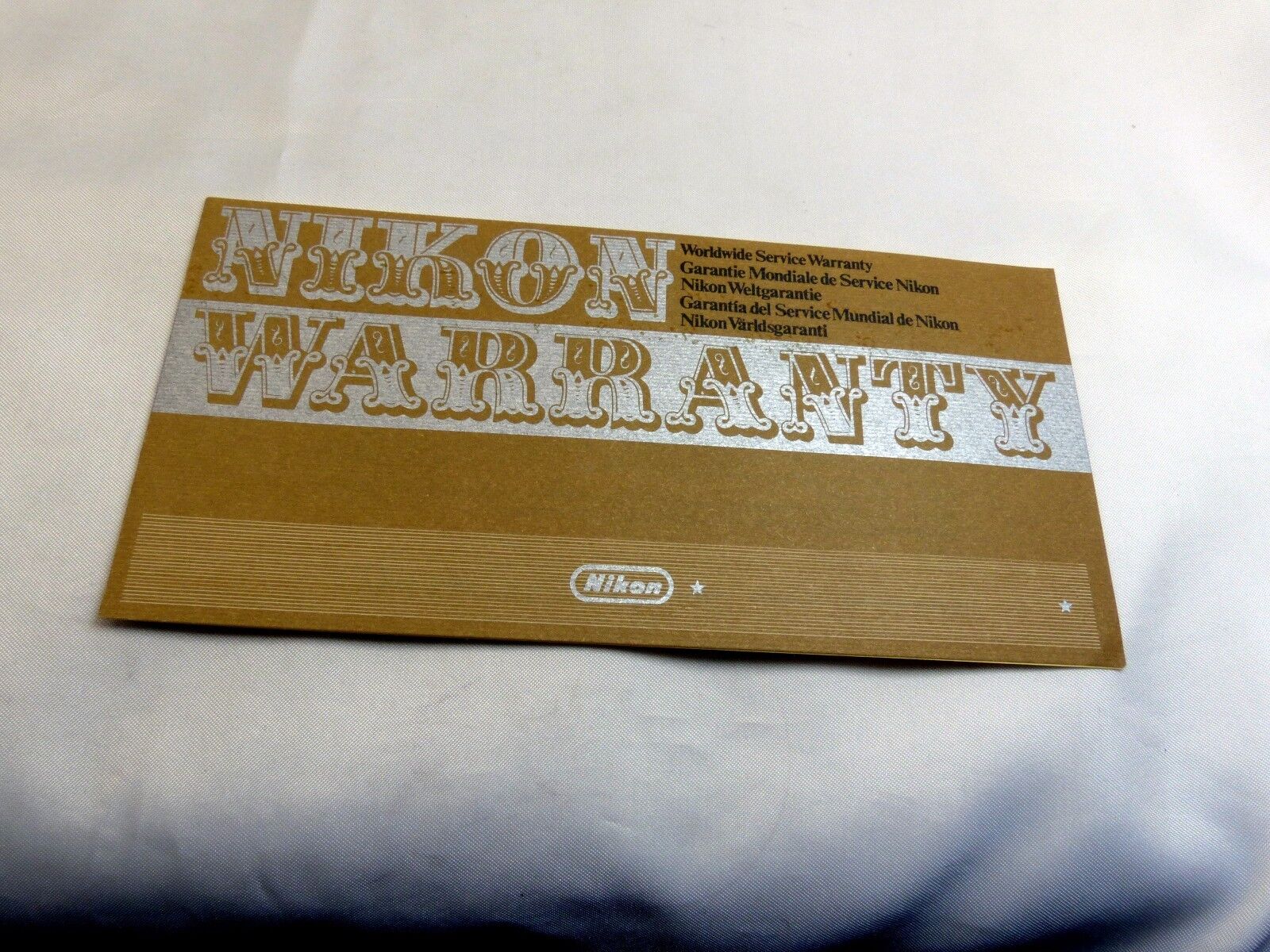 Nikon Micro Nikkor 200mm f4 IF Ai Lens  warranty card vintage