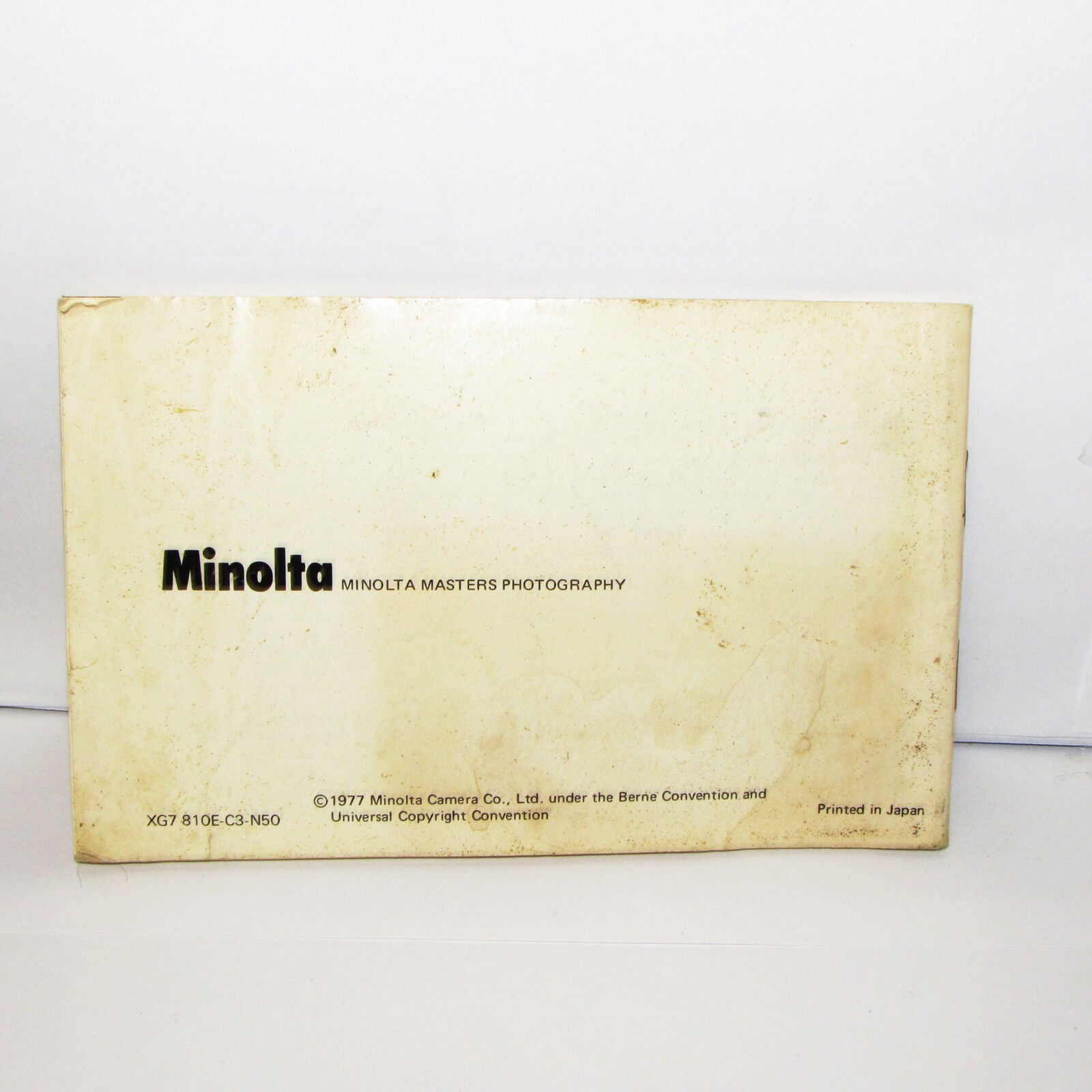 Used Minolta XG-7 Camera Instruction Manual User Guide English O31131
