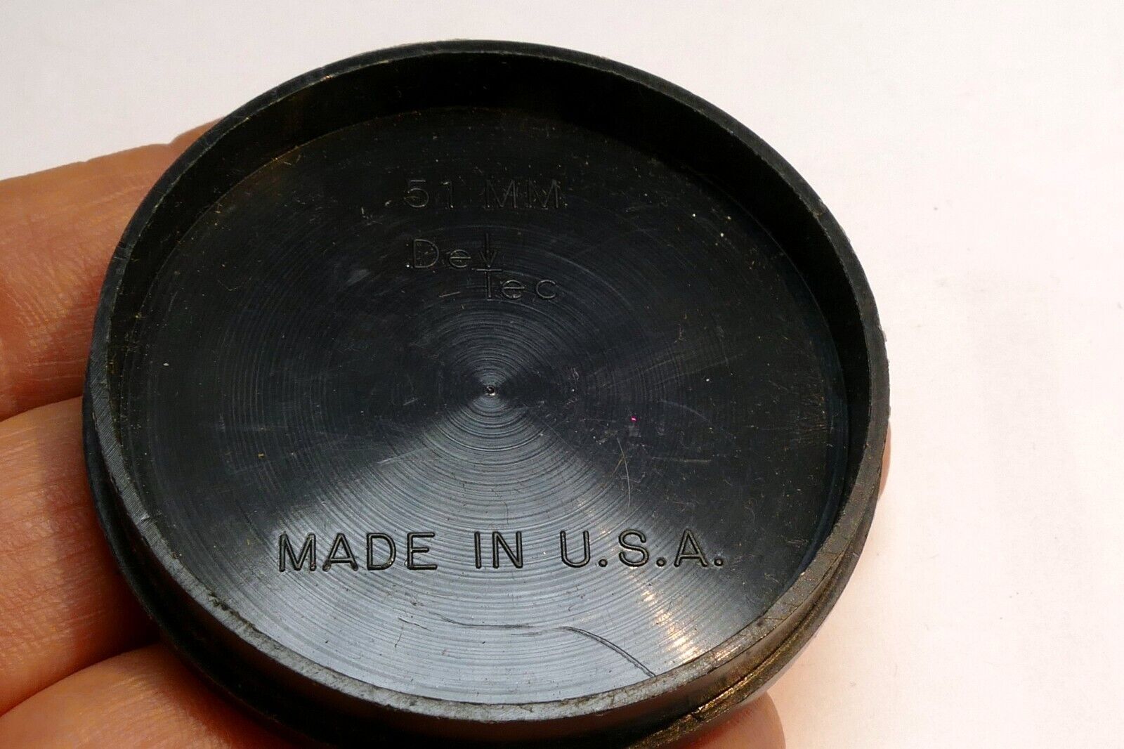 Dev Tec  49mm Lens Cover Cap  for   I 50mm f1.4 ML slip on type plastic