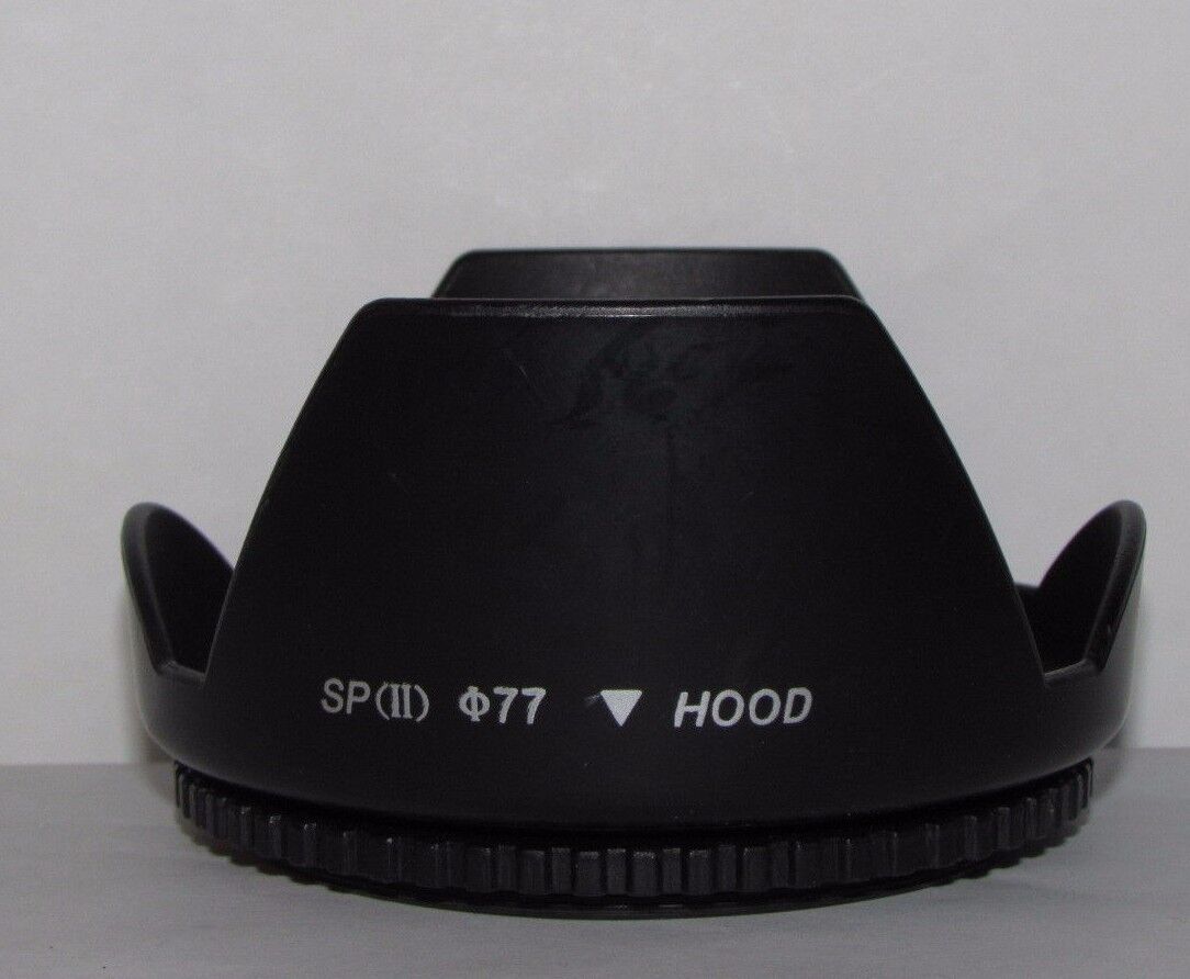 Used 77mm Screw in Type Lens Hood petal plastic