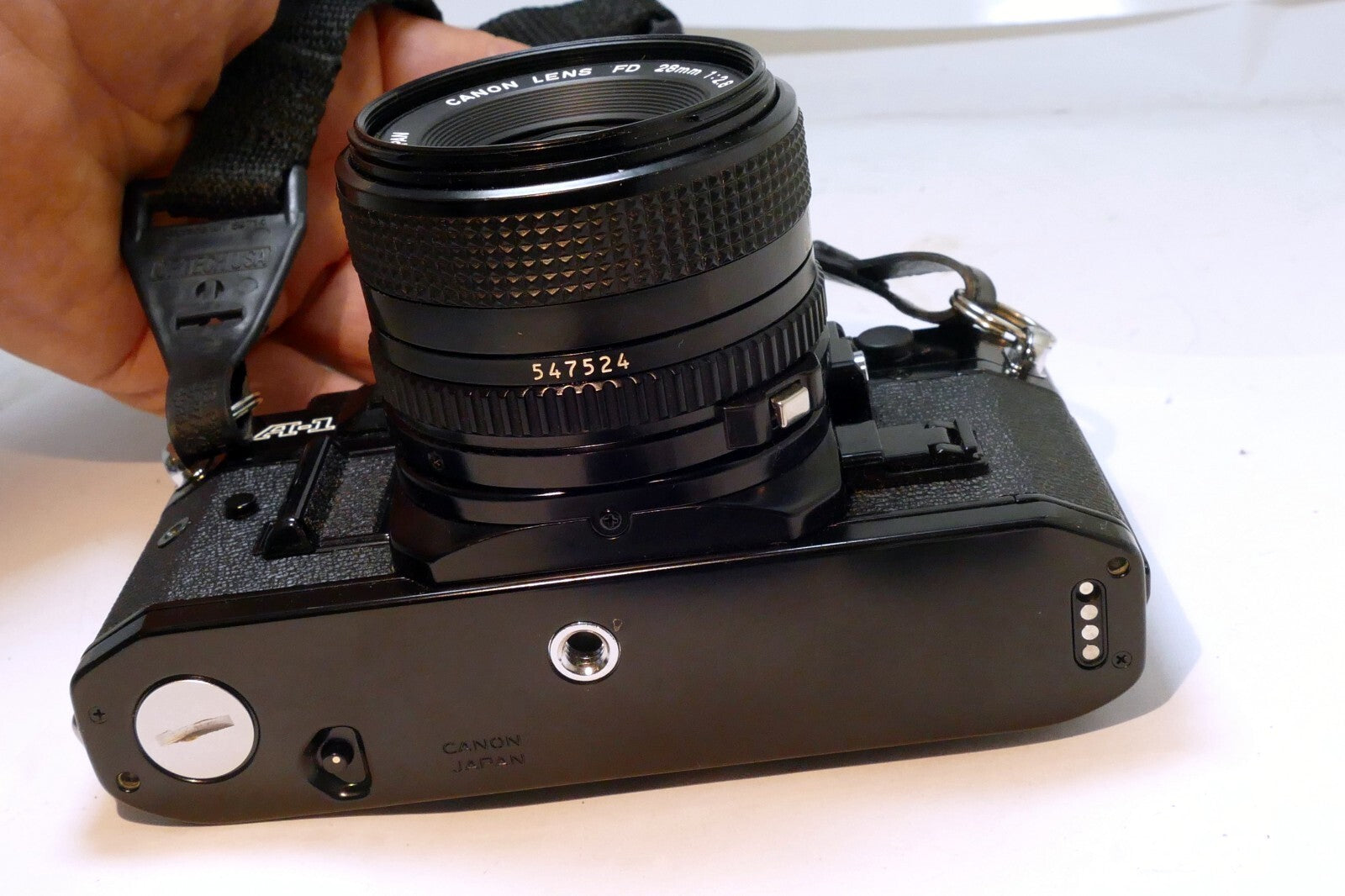 Canon A-1 35mm SLR Film Camera w/ new FD 28mm F2.8 Wide Lens outfit kit