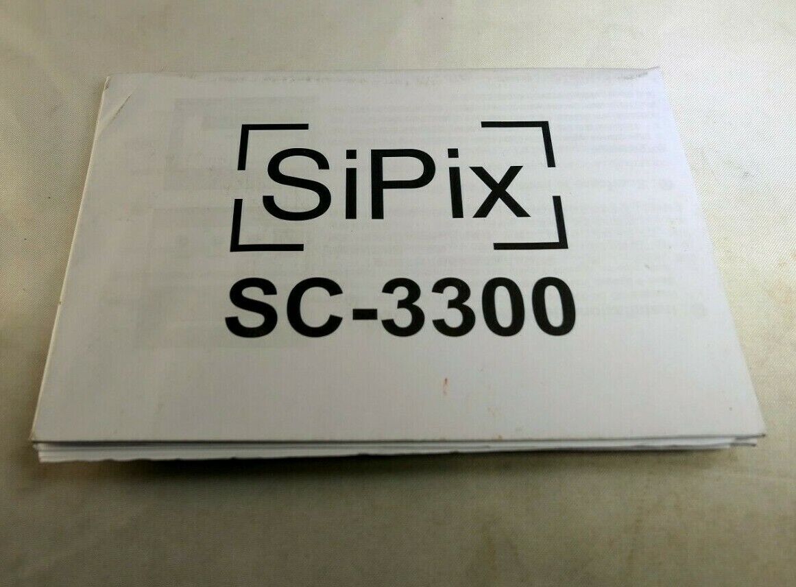 SiPix Digital Camera SC 3300 3MP User Manual Guide Instructions English EN