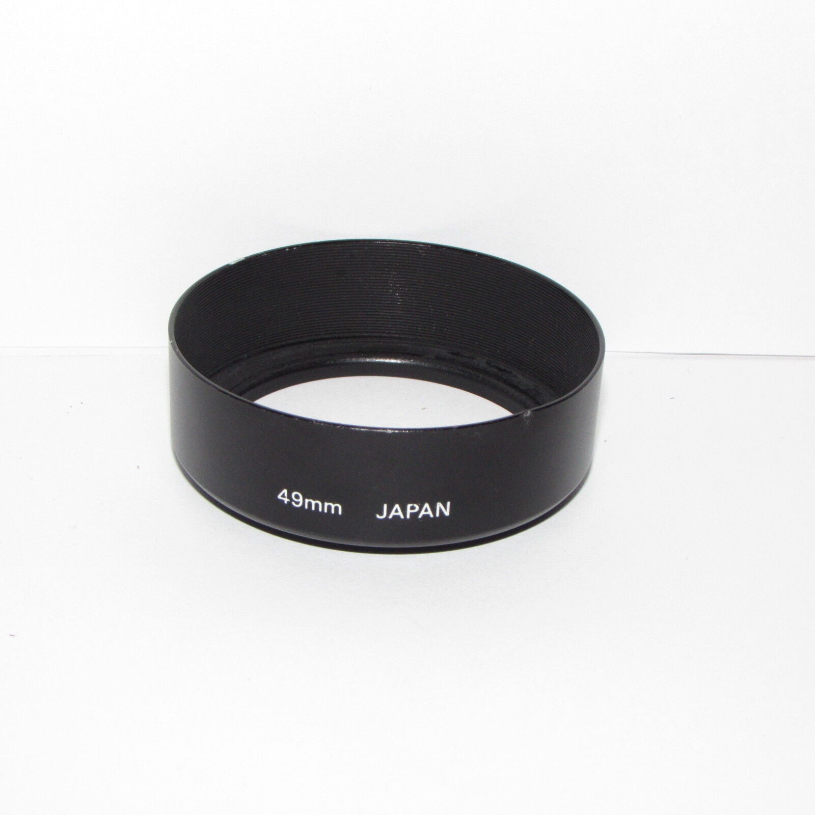49mm Lens Hood Made in Japan Black Metal Screw in type for Telephoto S112023