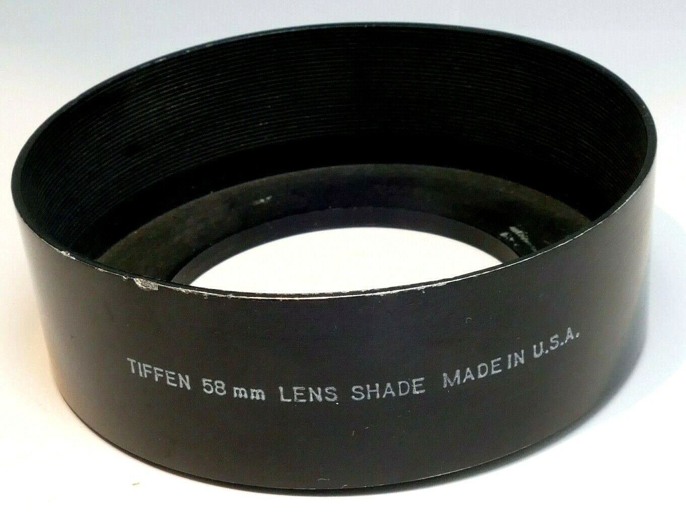 Tiffen 58mm Lens Hood Shade screw in metal made in USA  -   (threads bent)