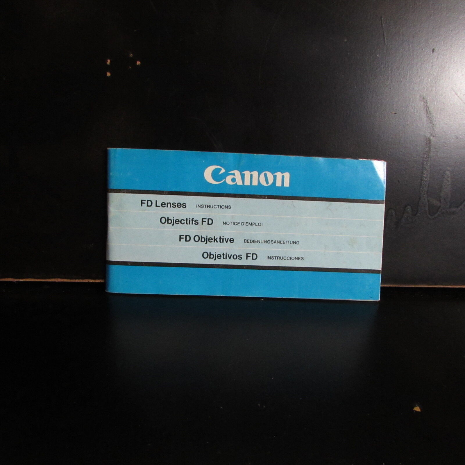 Used Canon FD Lenses System Guide Brochure manual focus  O4020115