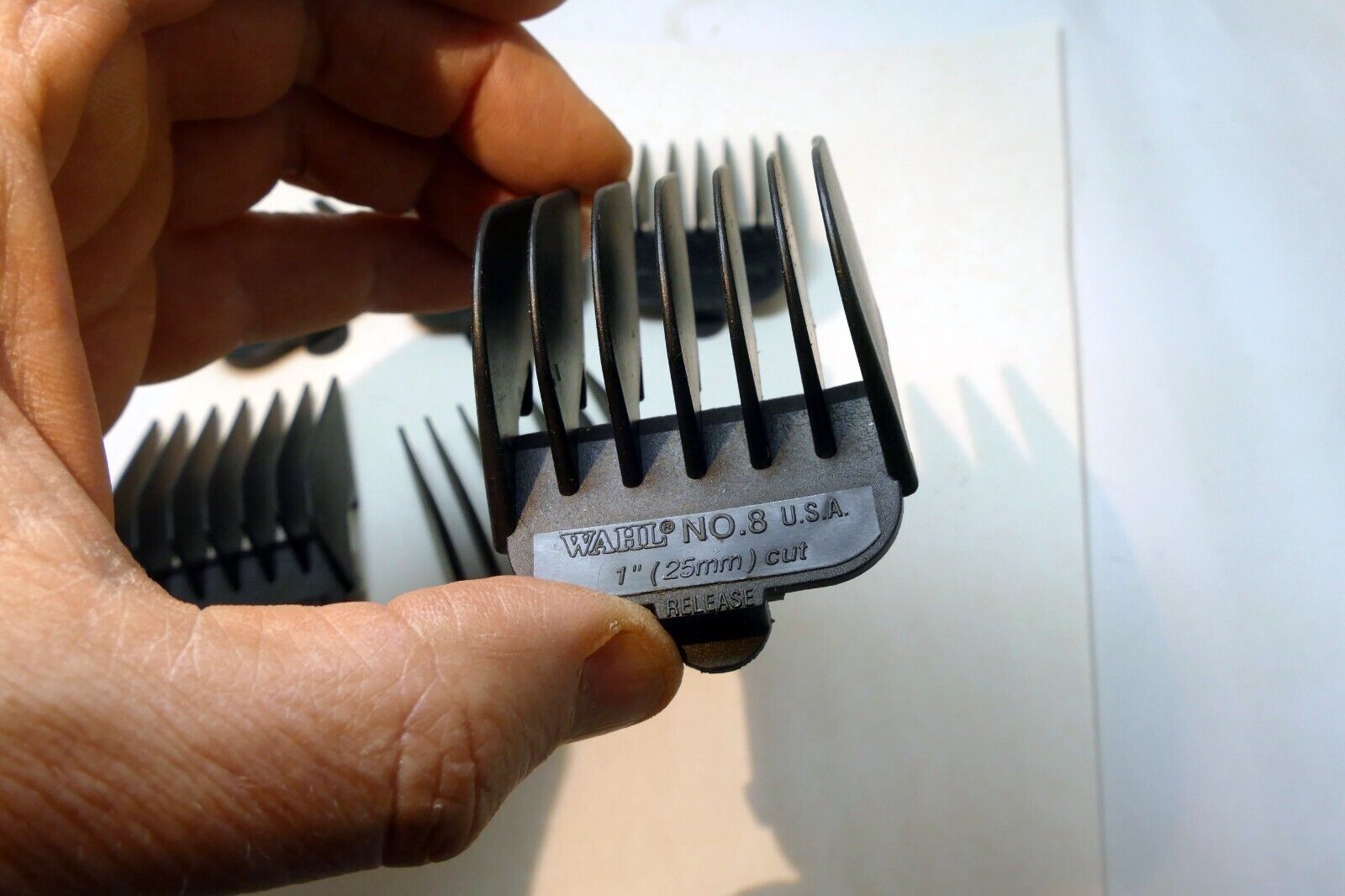 #1 #2 #3 #5 #7 #8  Wahl Guide Comb Attachment mixed lot - missing 4 & 6
