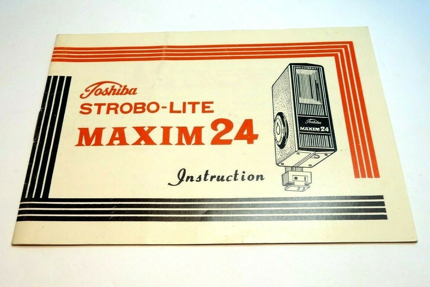 Toshiba Strobo-Lite Maxim 24 flash Operating Instruction manual Guide