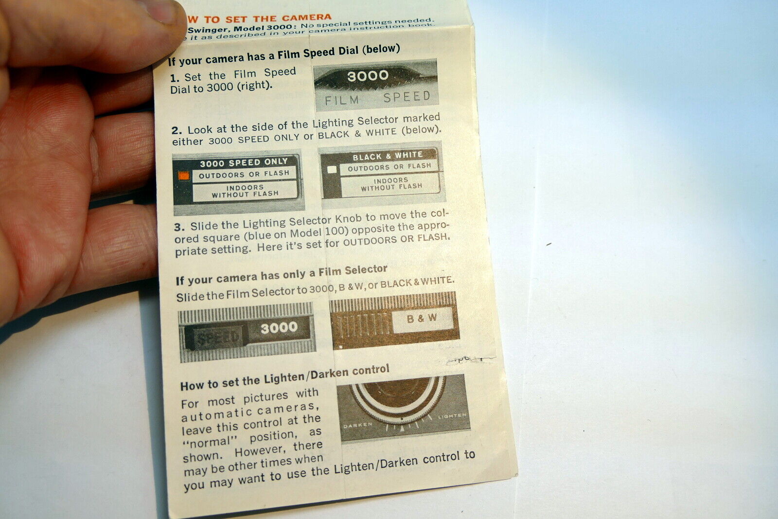 Brochure for Polaroid Type 108 Land film 3 1/4 X 4 1/2 "