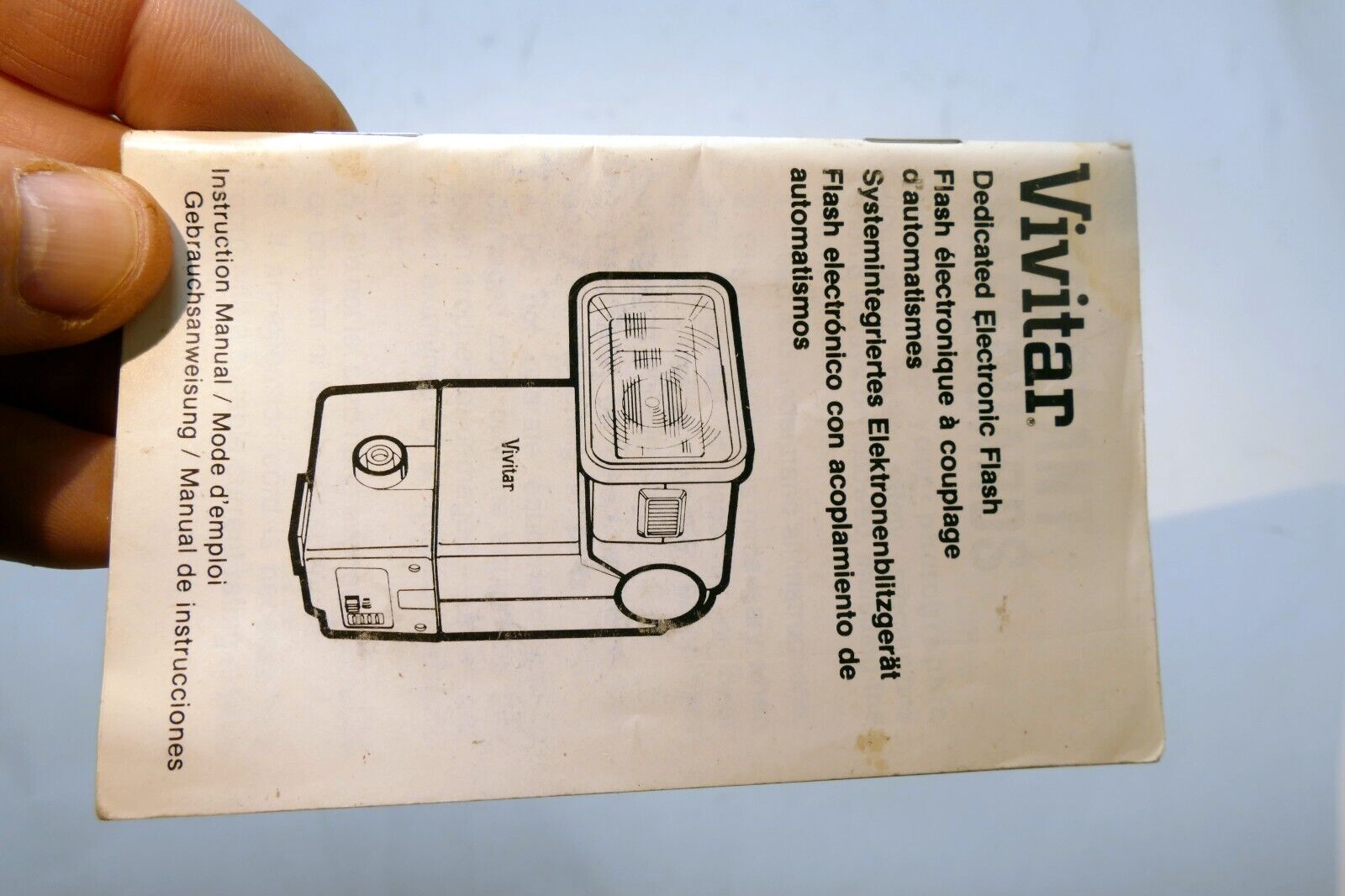 Vivitar 3500 Flash Thyristor Dedicated  Instructions manual guide English EN