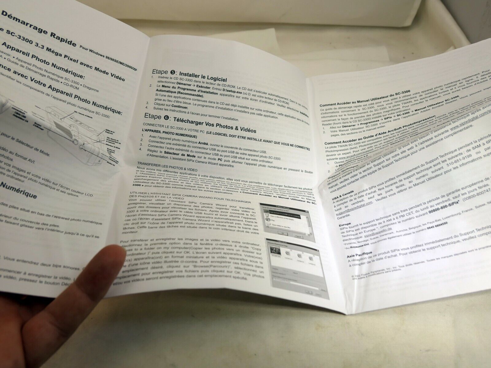 SiPix Digital Camera SC 3300 3MP User Manual Guide Instructions English EN