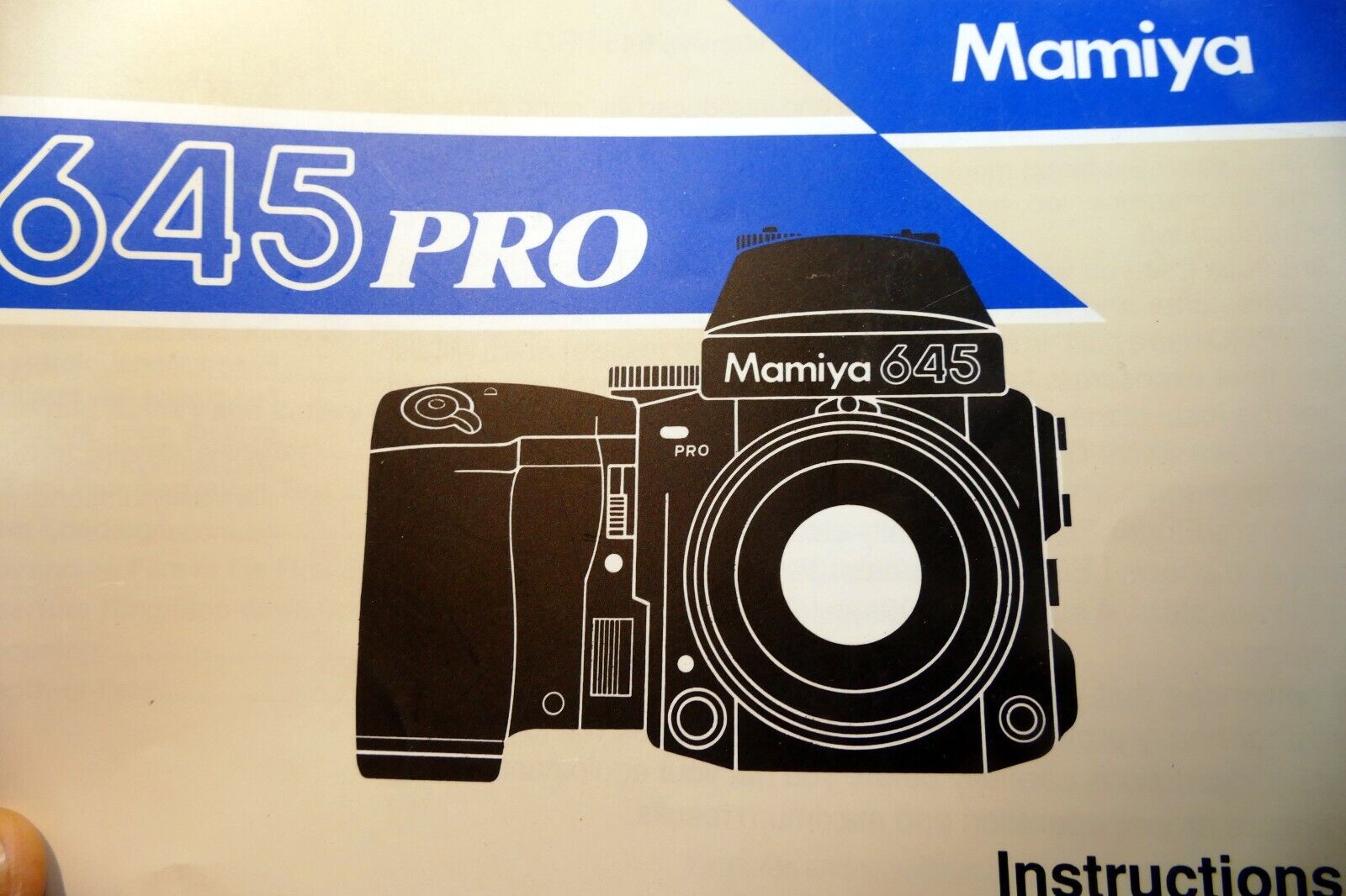 Mamiya 645 PRO motor drive  Instruction Manual Guide