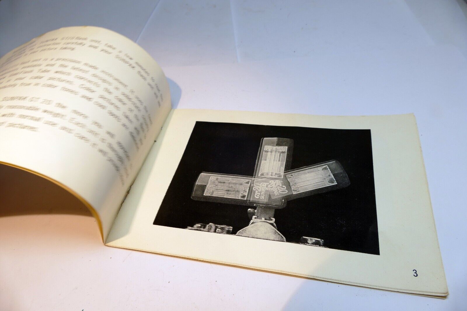 Sunpak GT 20 Flash  Guide  Book manual  how to use