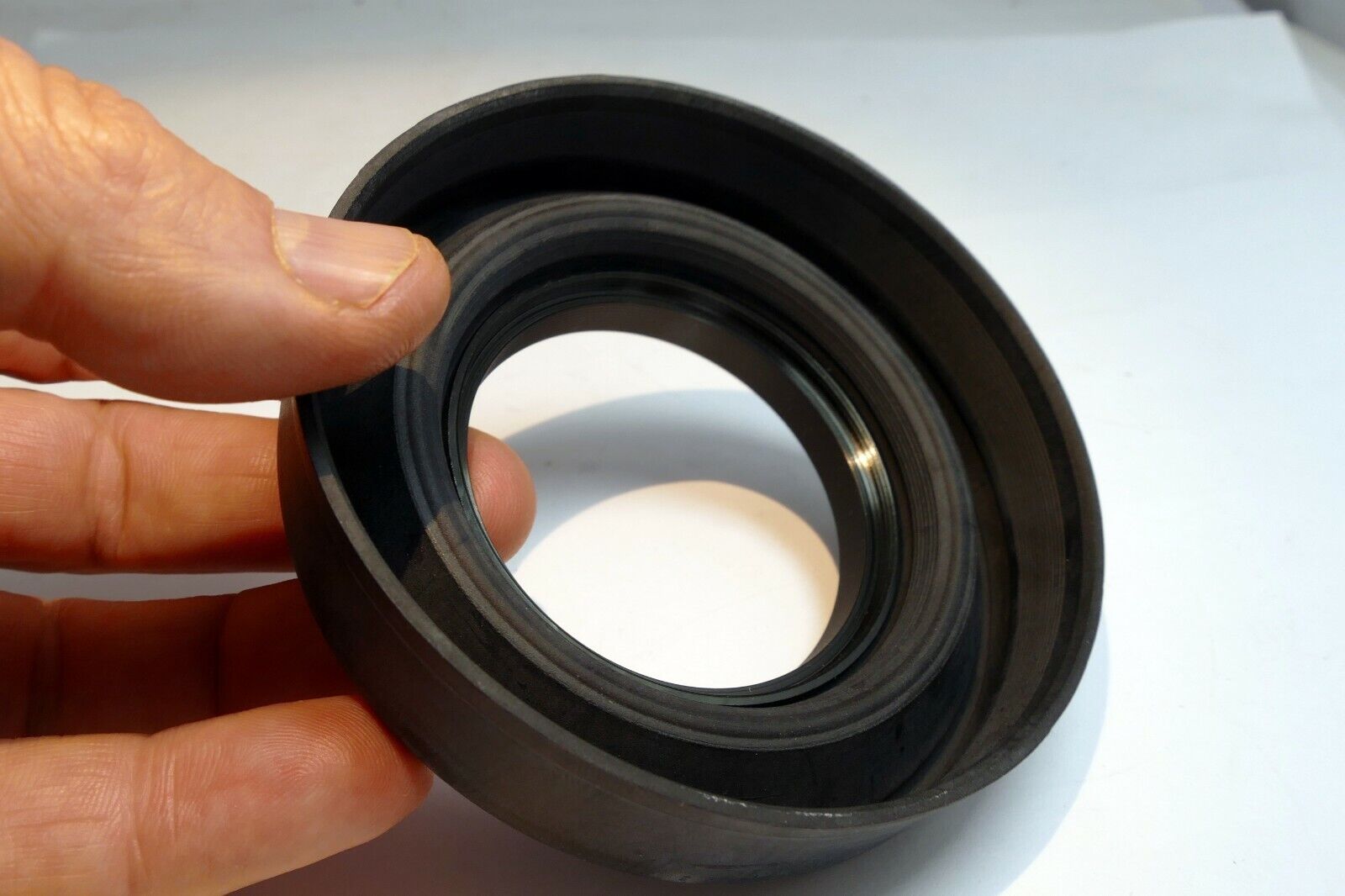 58mm Rubber Hood shade telephoto  collapsible for wide angle &  telephoto 2-way