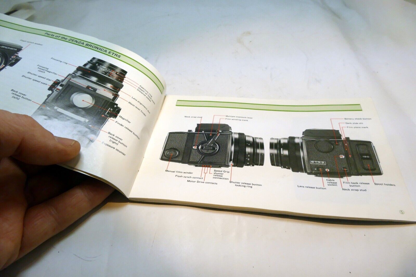 ETRS 645 Bronica camera AE Finder Instruction Manual Guide (EN)