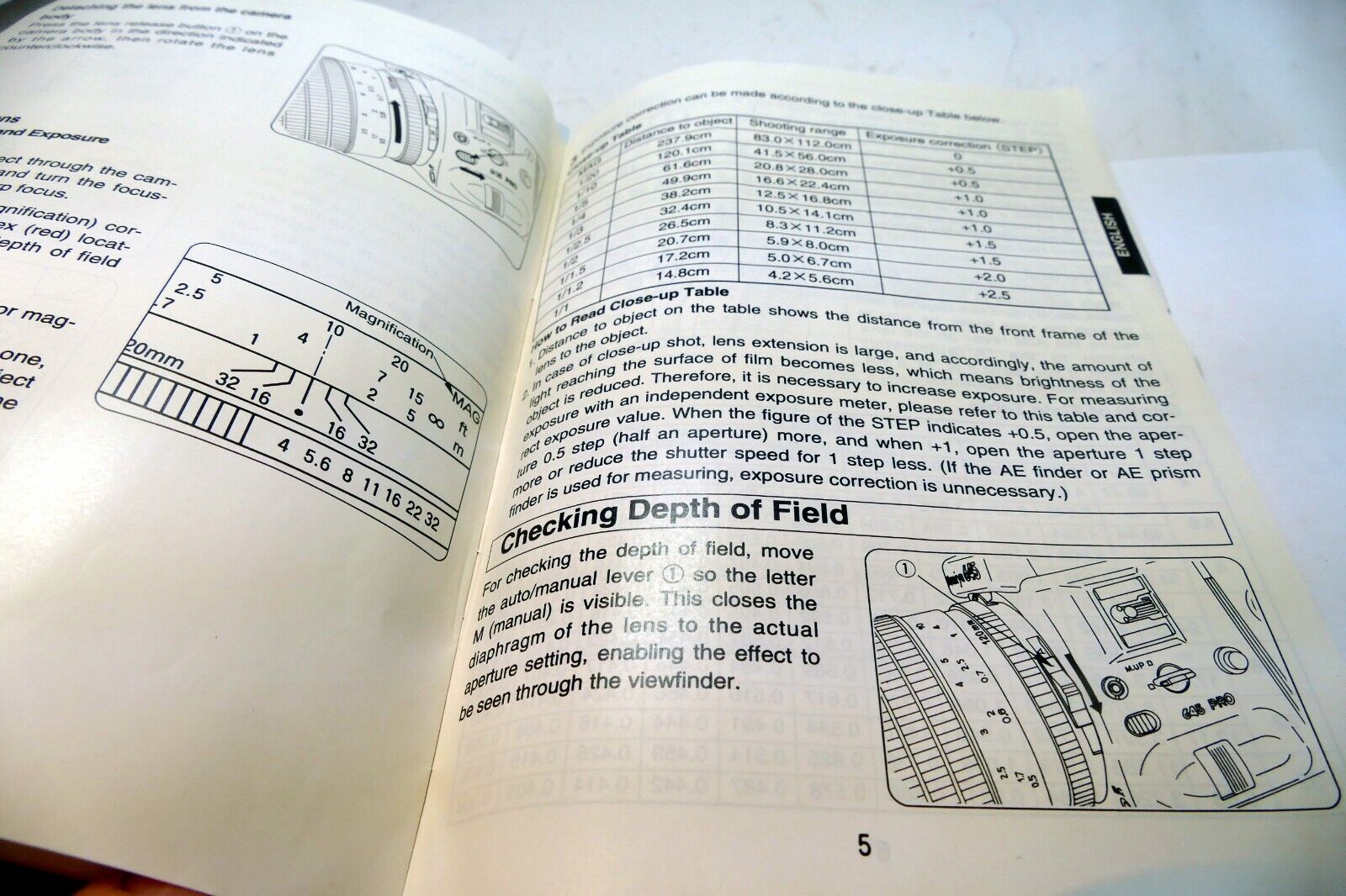 Mamiya 645Macro A 120mm f4 M Lens GUIDE Instruction Manual