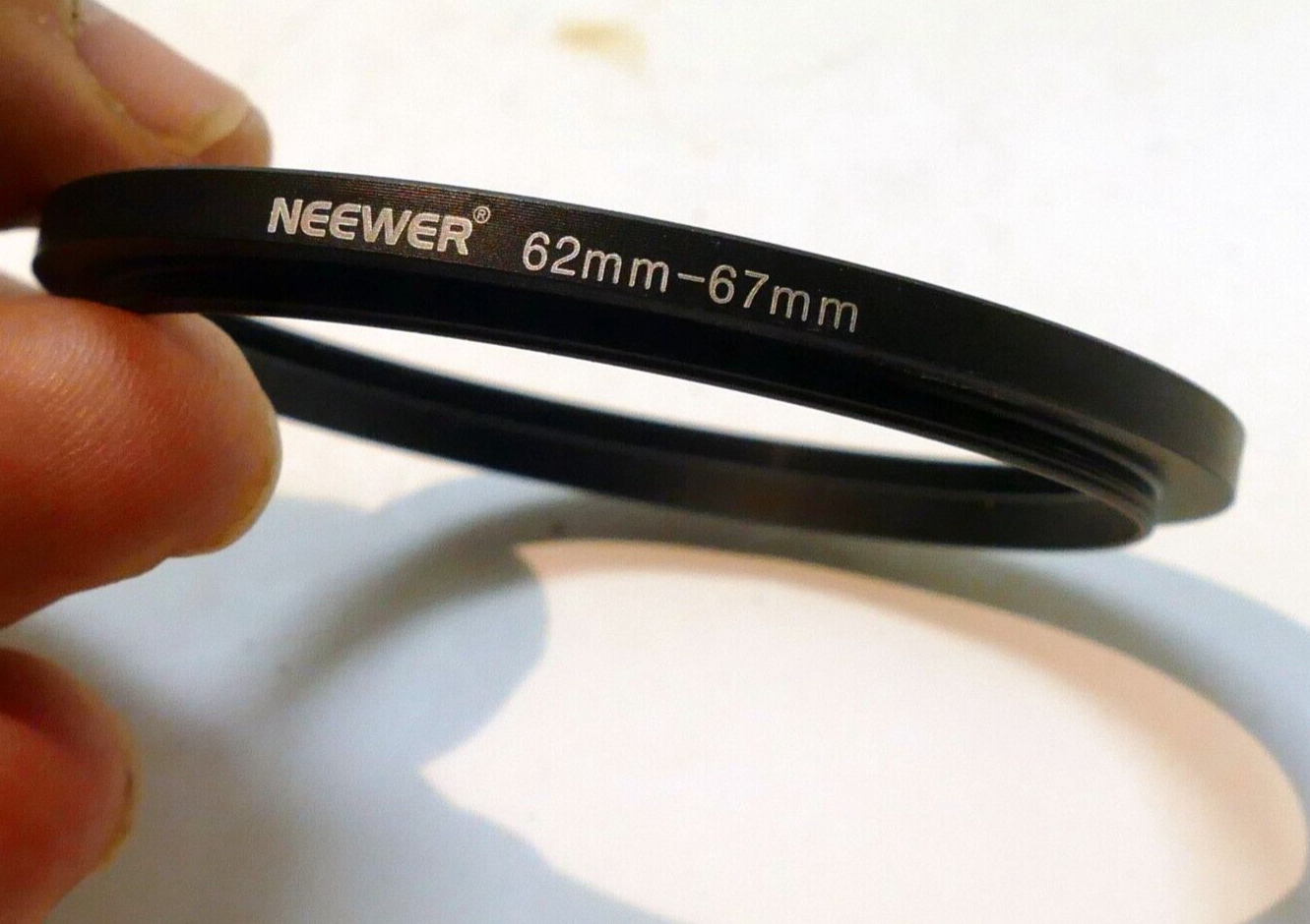 62mm to 67mm Step - Up ring metal threaded for lens filter