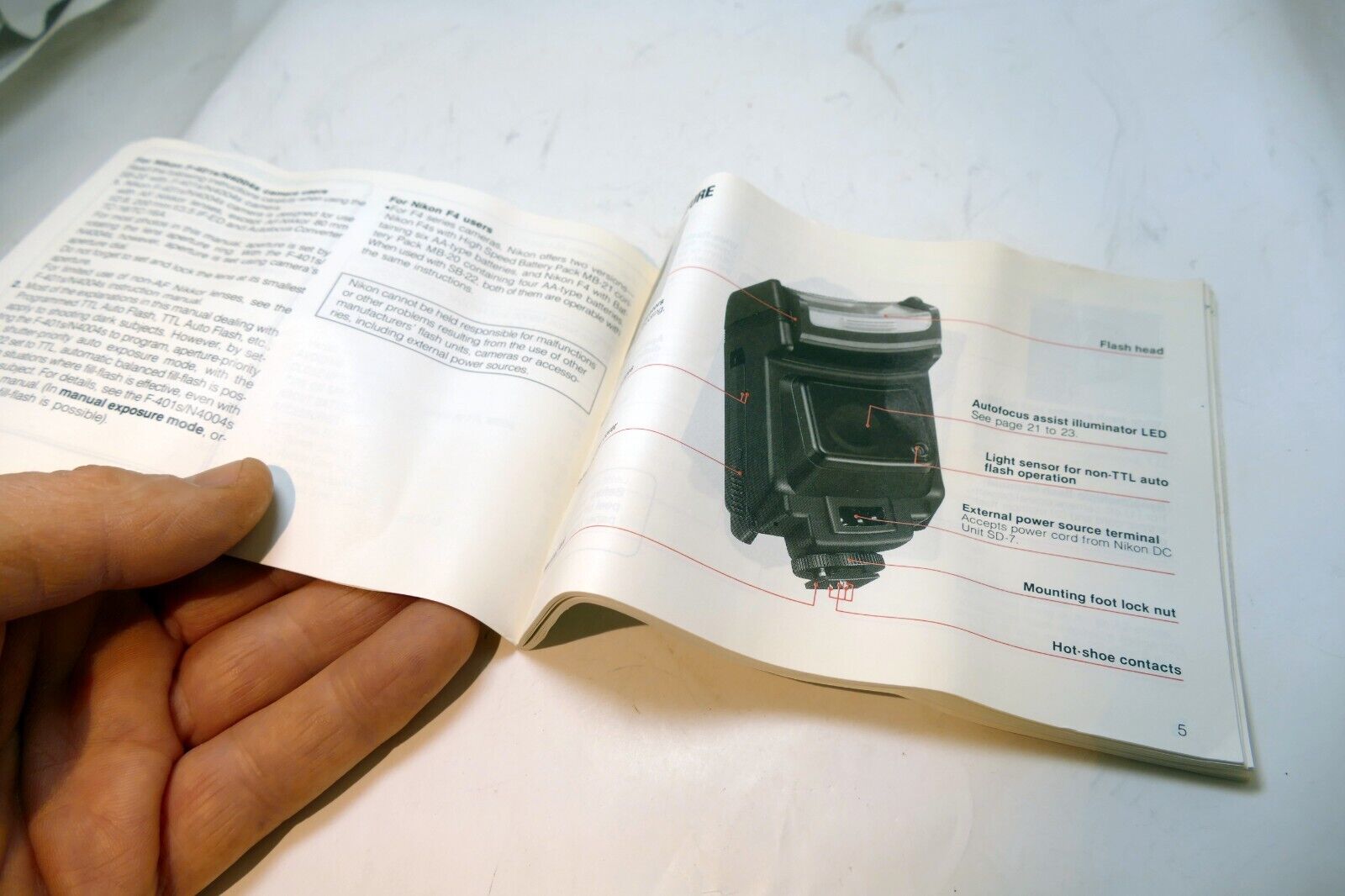 Nikon SB-22 Flash Speedlight Instructions manual guide English EN