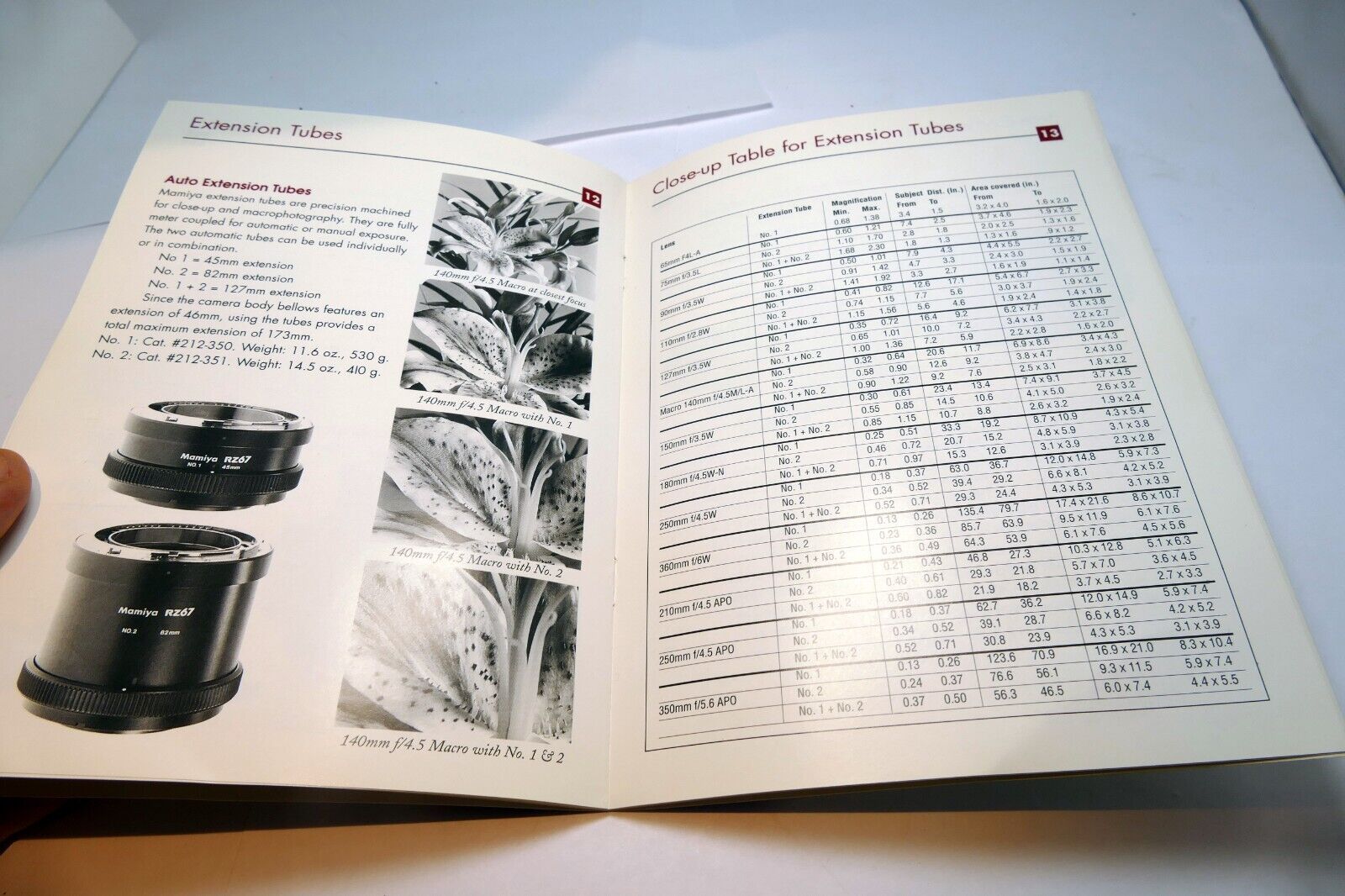 Mamiya RZ 67 Brochure Accessory Owner's Guide