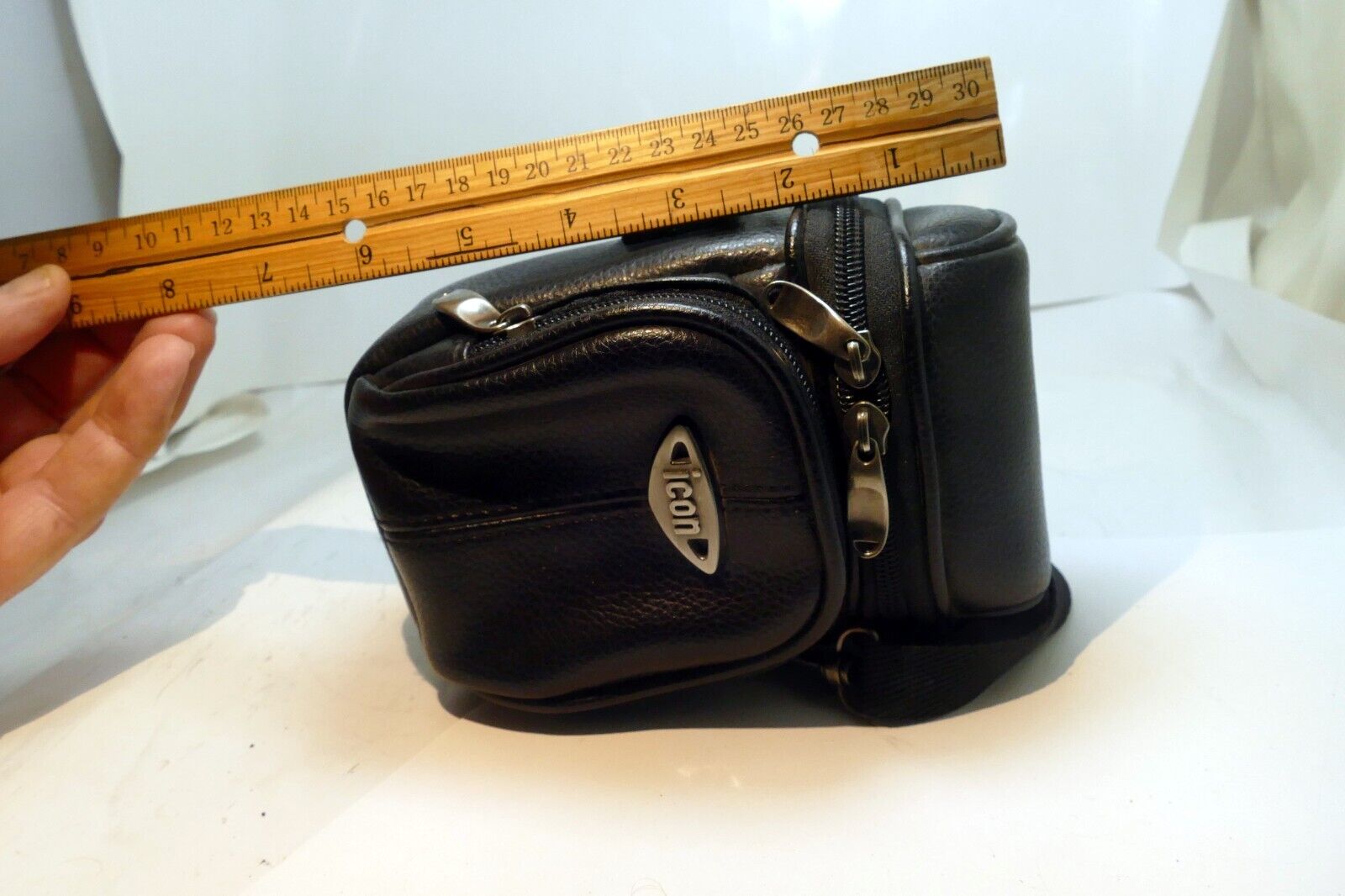 Zeiss Ikon CAMERA CASE with shoulder strap faux leather vintage 4X6" Genuine OEM