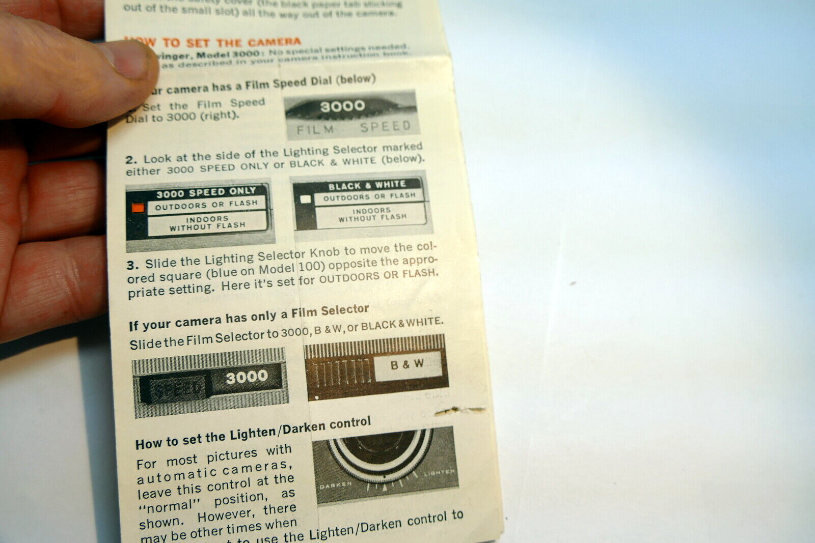 Brochure for Polaroid Type 108 Land film 3 1/4 X 4 1/2 "