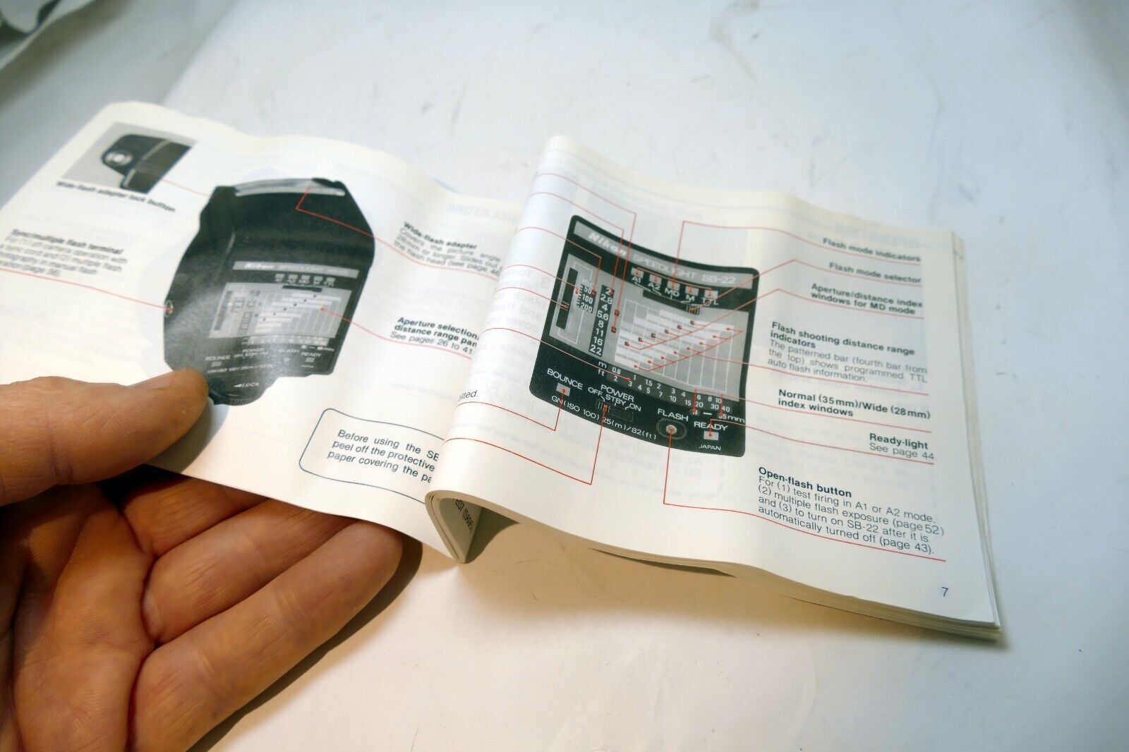 Nikon SB-22 Flash Speedlight Instructions manual guide English EN