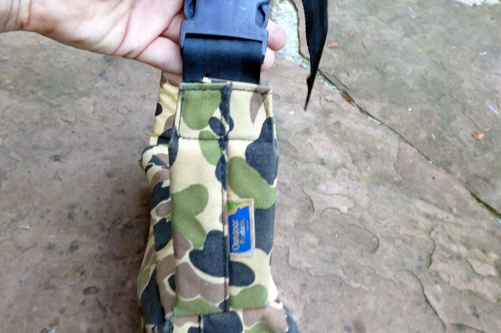 Top-Load Holster Camera Waist Bag Pouch Belt snap on CAMO green tactical pack