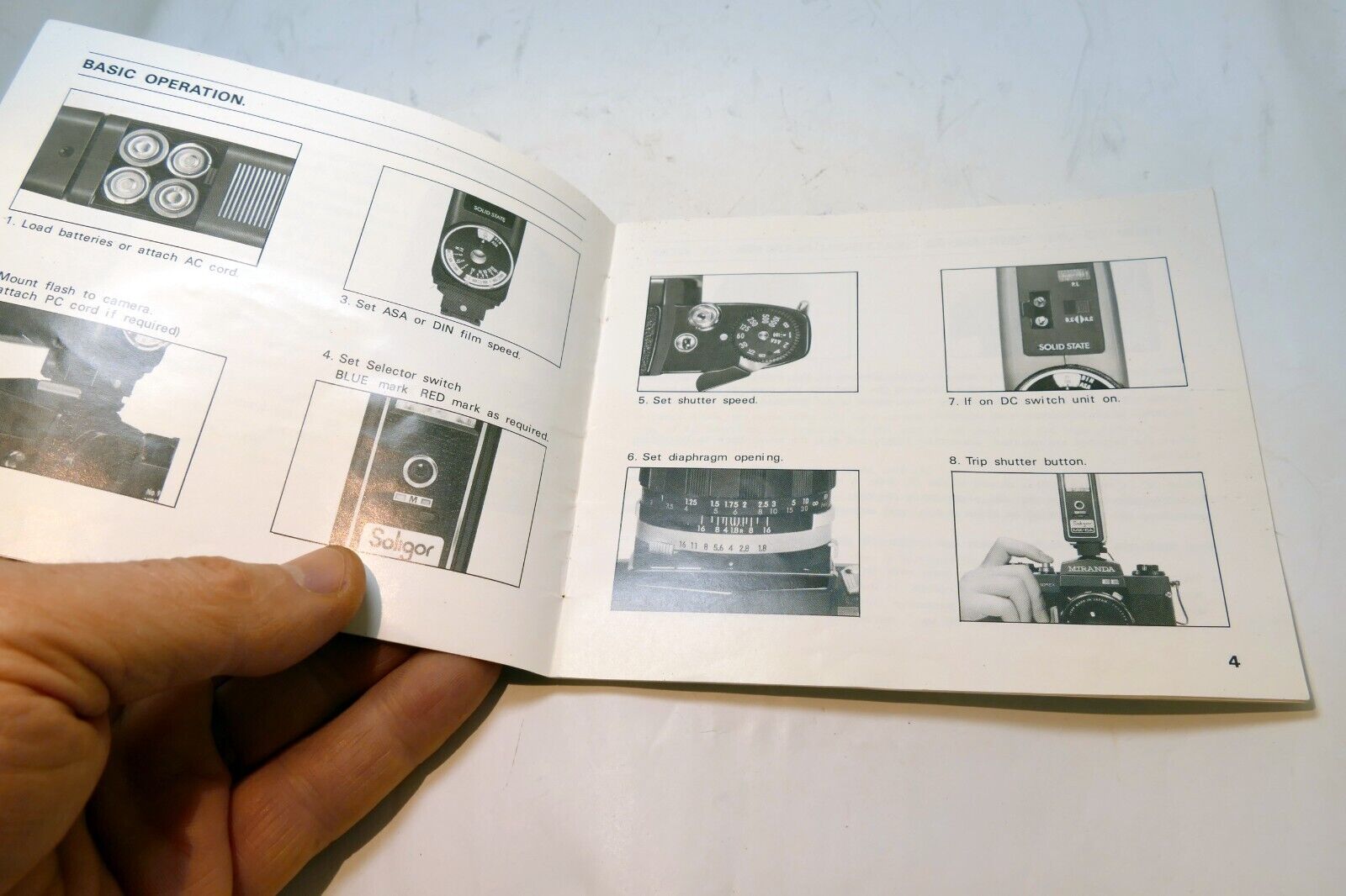Soligor MK-6A Flash  Instructions  guide manual English EN