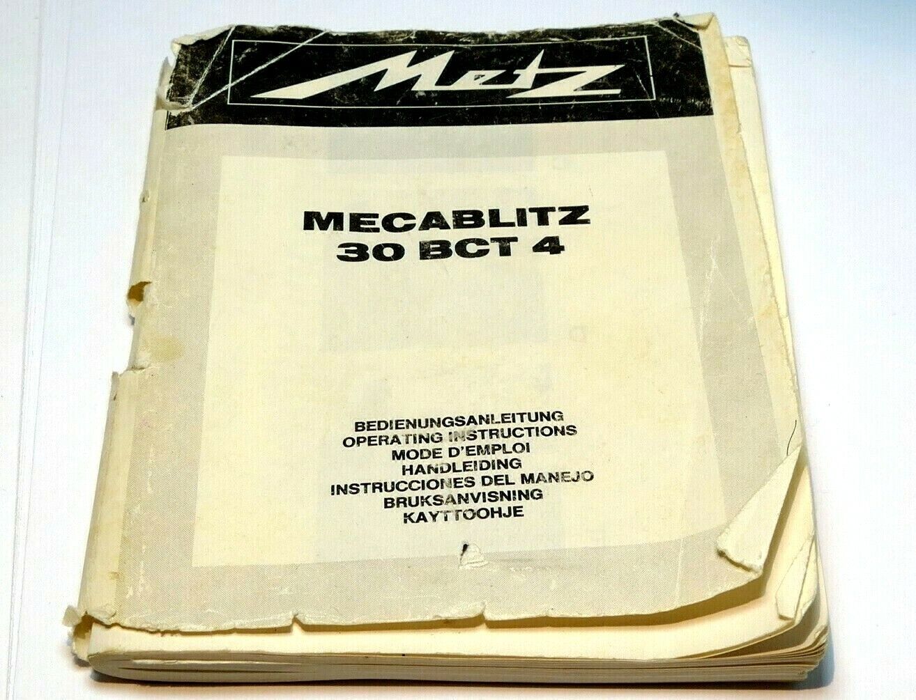Mecablitz 30 BCT 4 german Deautche Ausgabe bedienungsanleitung guide manual book