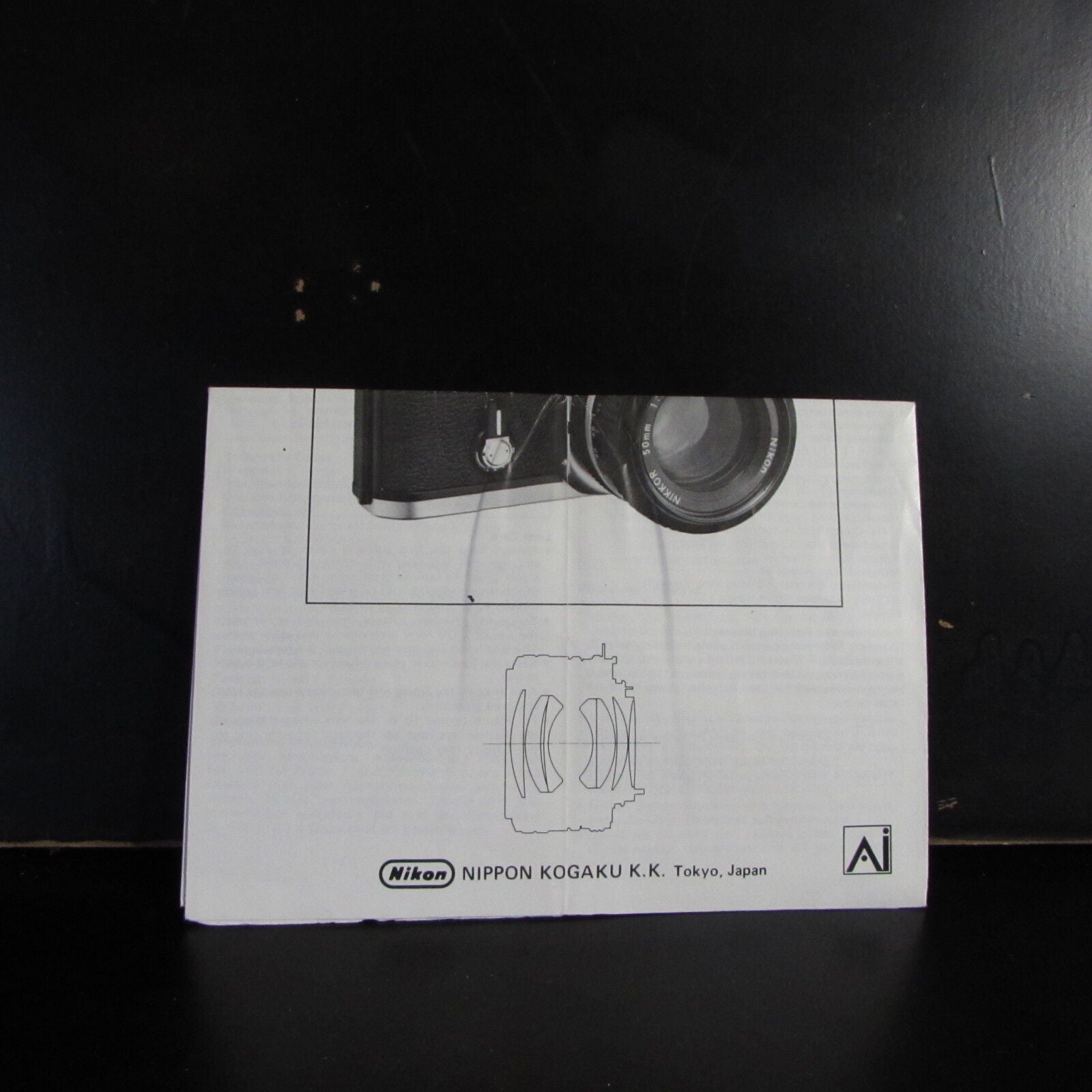 Used Nikon Nikkor 50mm f/1.4 Ai Lens User Guide Owner Manual B00149